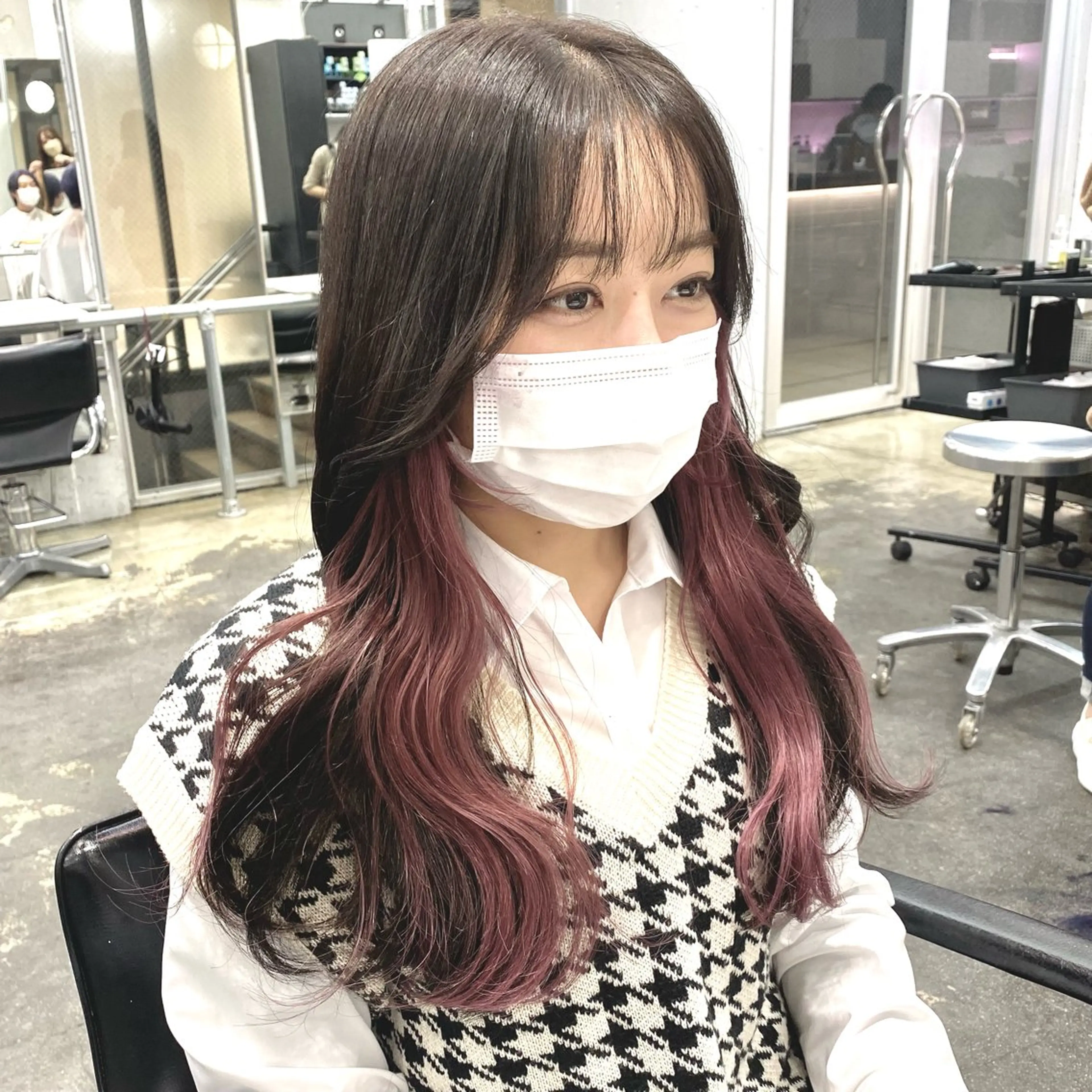 ロング カラー ヘアアレンジ カット ヘアカラー トリートメント エクステ 💗💗韓国レイヤー yu-ki💗💗のヘアスタイル