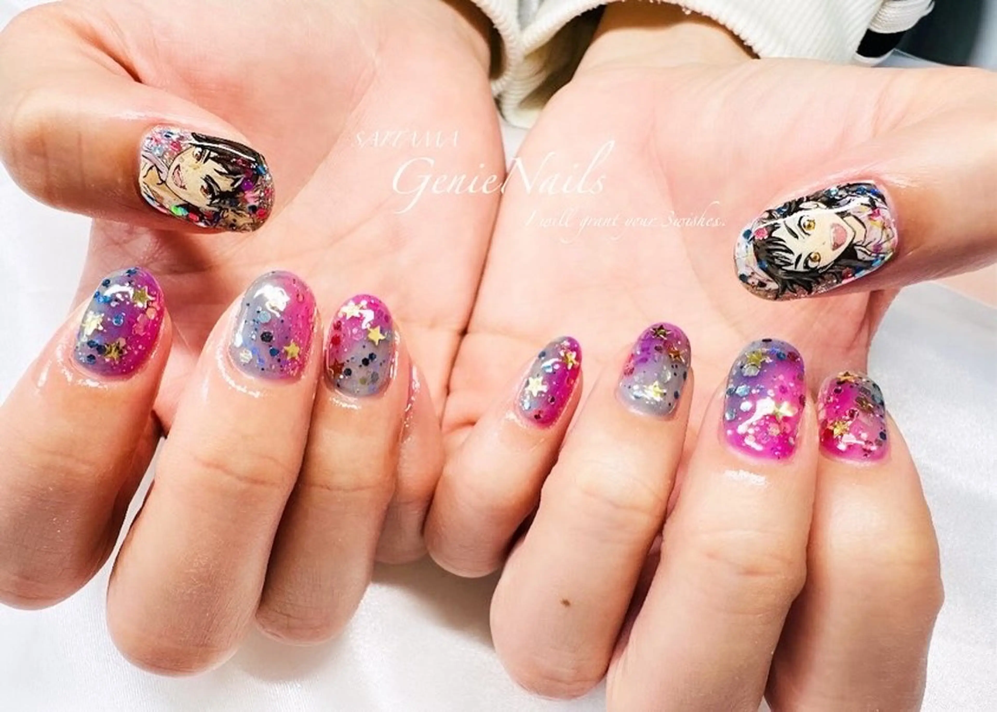 メンズ ネイル アートネイル フットネイル 持ち込み Genie Nailsのネイルデザイン