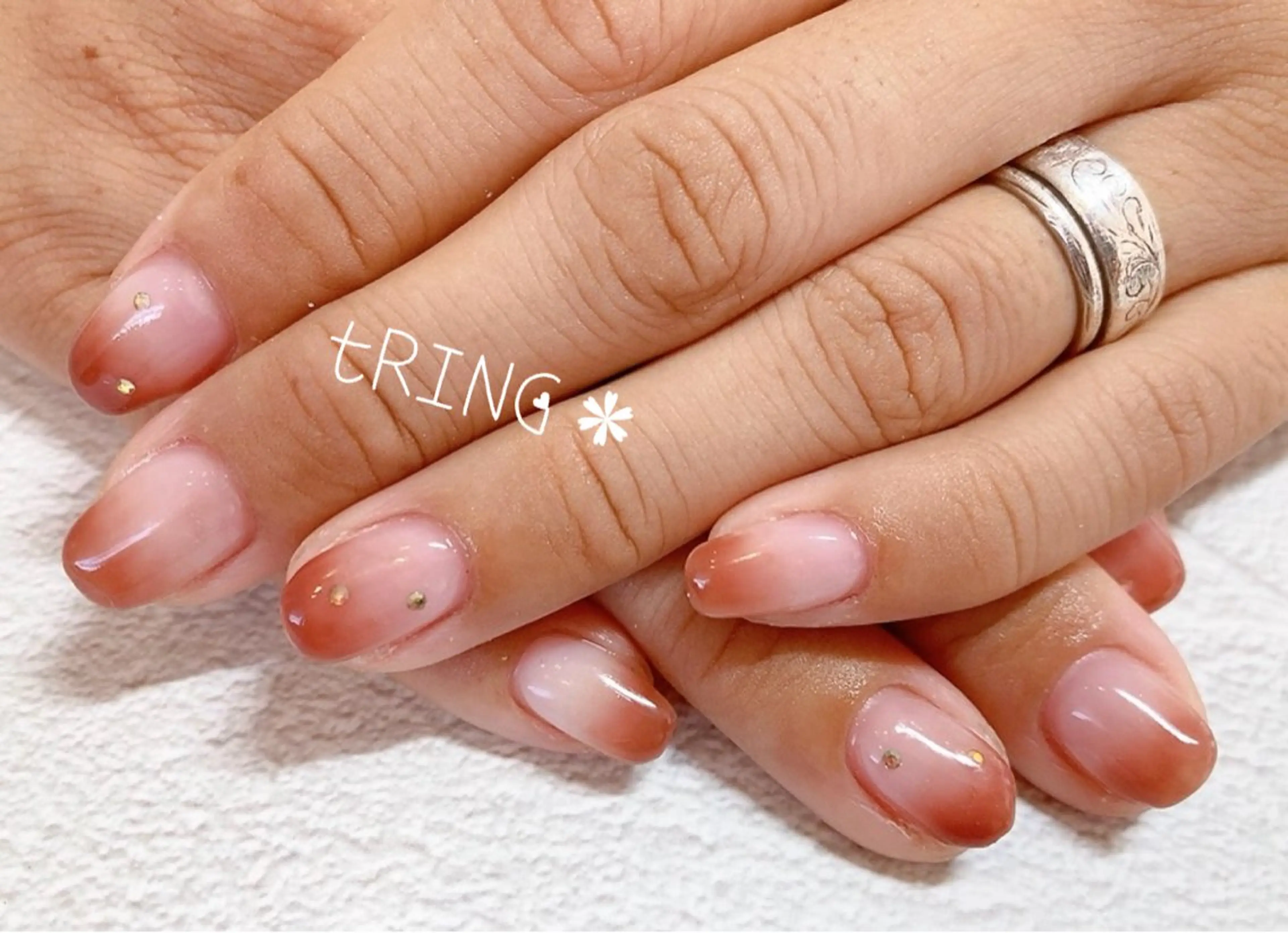 ネイル ハンドネイル tRING＊ しいの木台のネイルデザイン