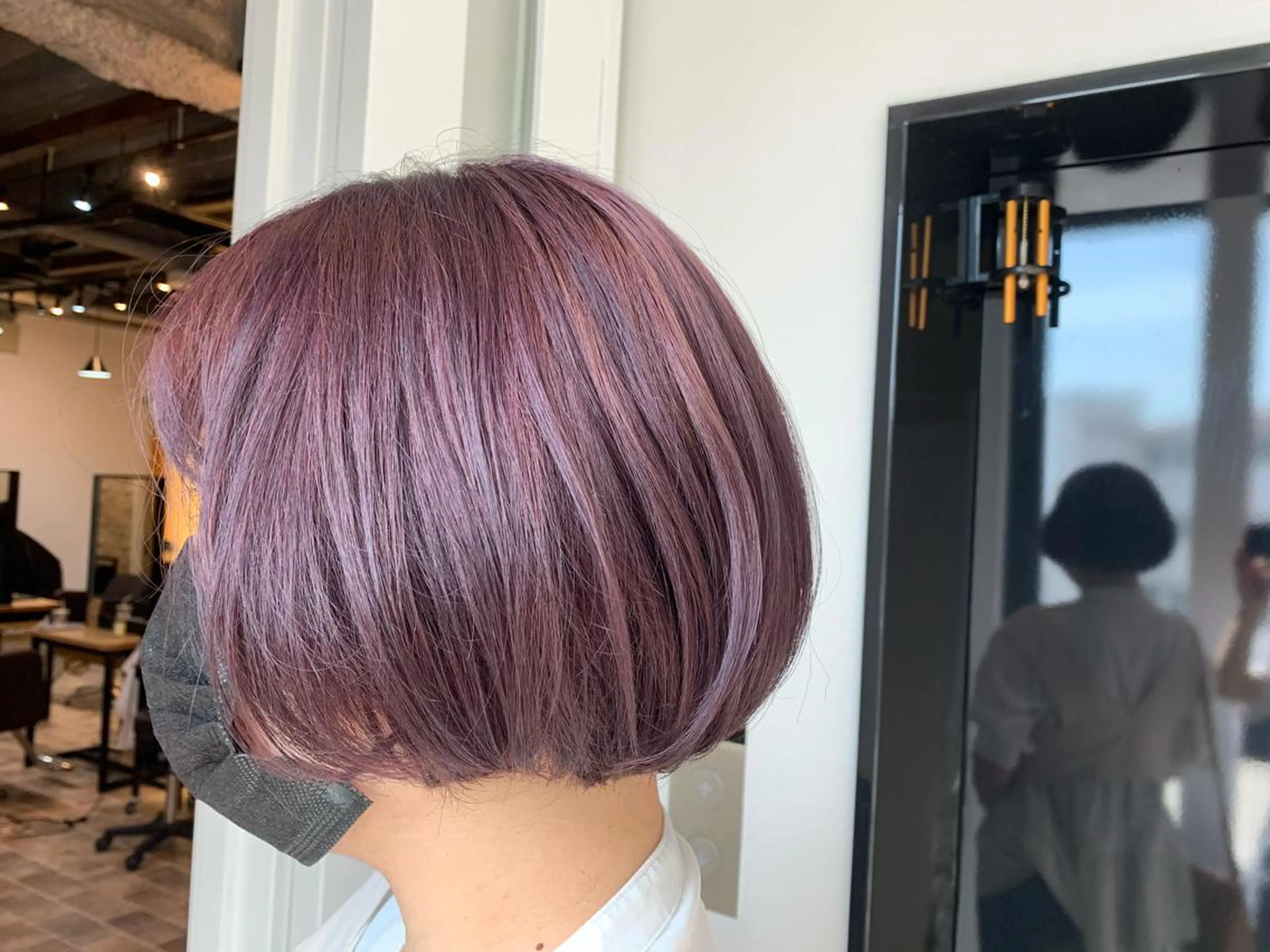 ミディアム カラー バイオレットカラー 吉田 聡一のヘアスタイル