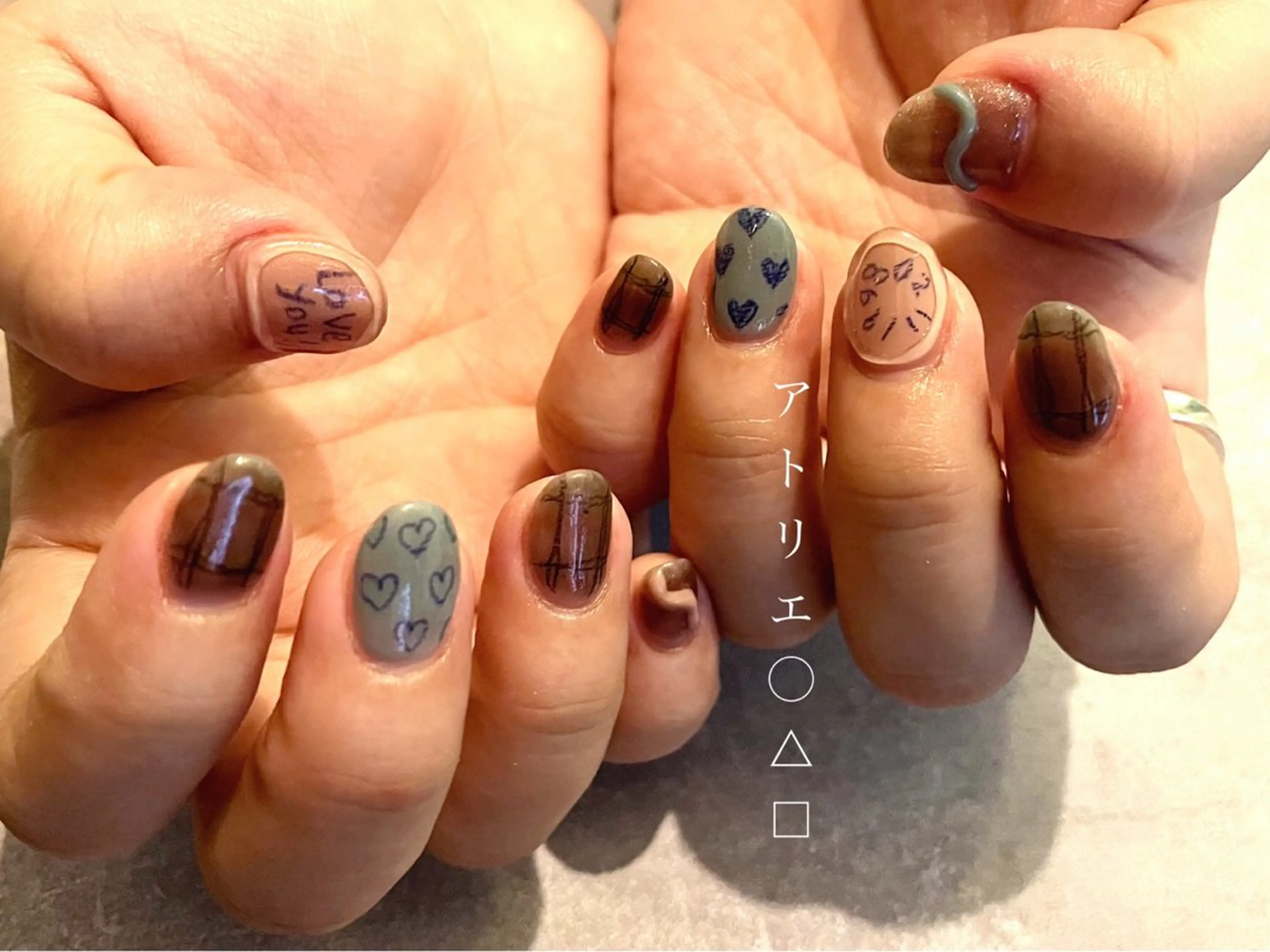 ネイル ハンドネイル アトリエ ○△□のネイルデザイン