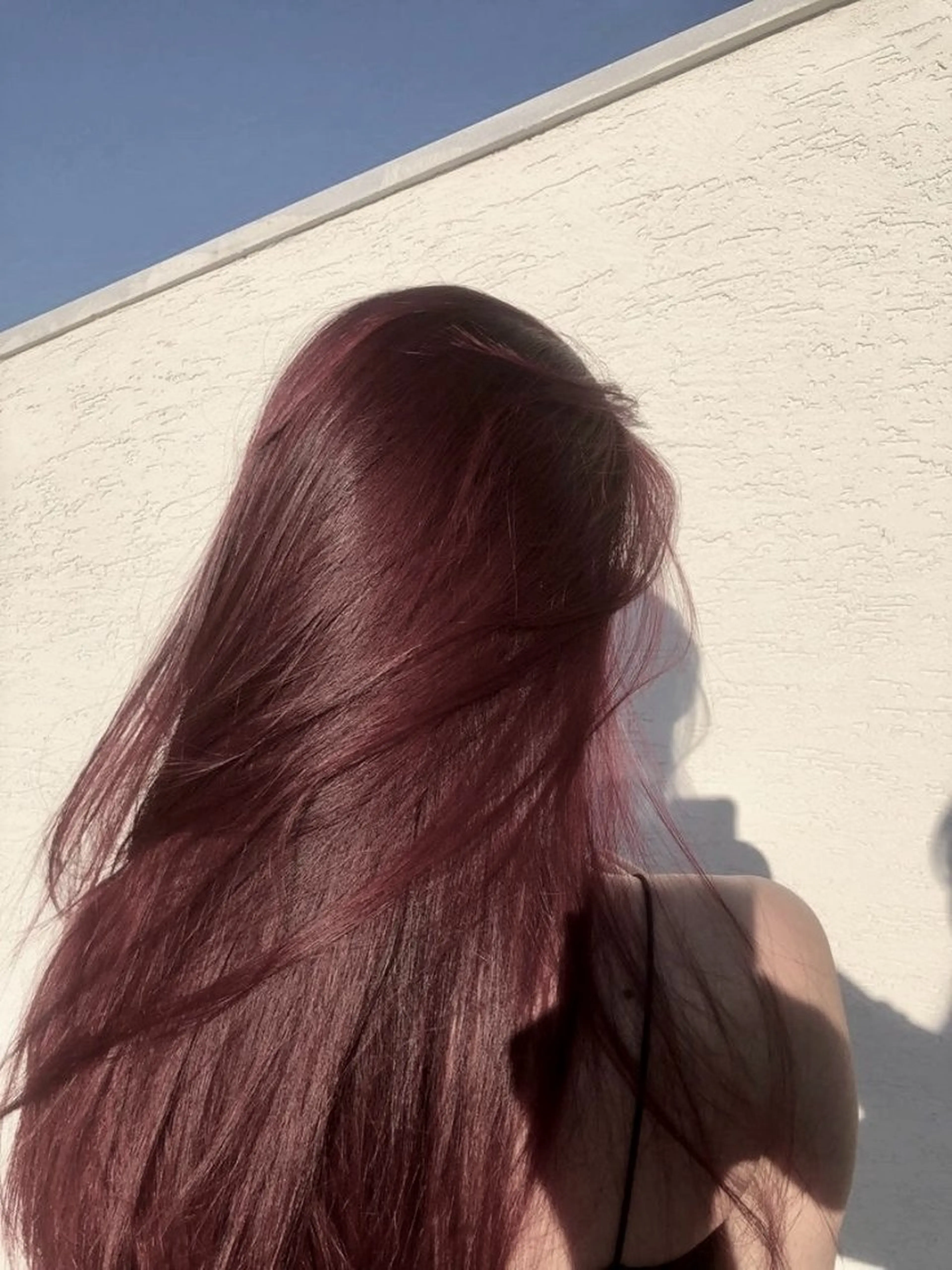 セミロング カラー レッドカラー ヘアカラー トリートメント ヘッドスパ ヘアセット 💎韓国/ レイヤー カット/ 暖色🫧のヘアスタイル