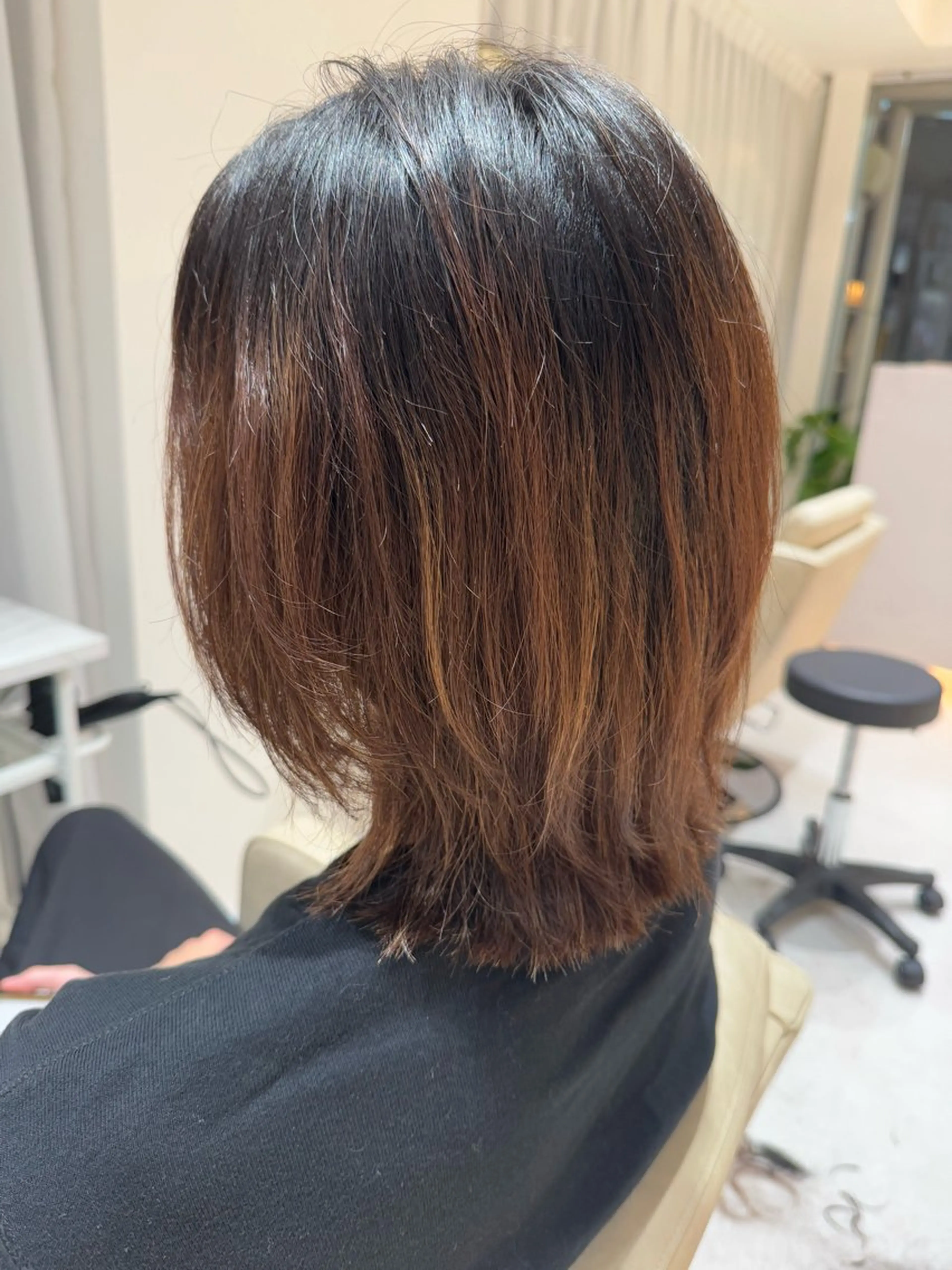 ミディアム SUZUNE 🐣カットモデルのヘアスタイル