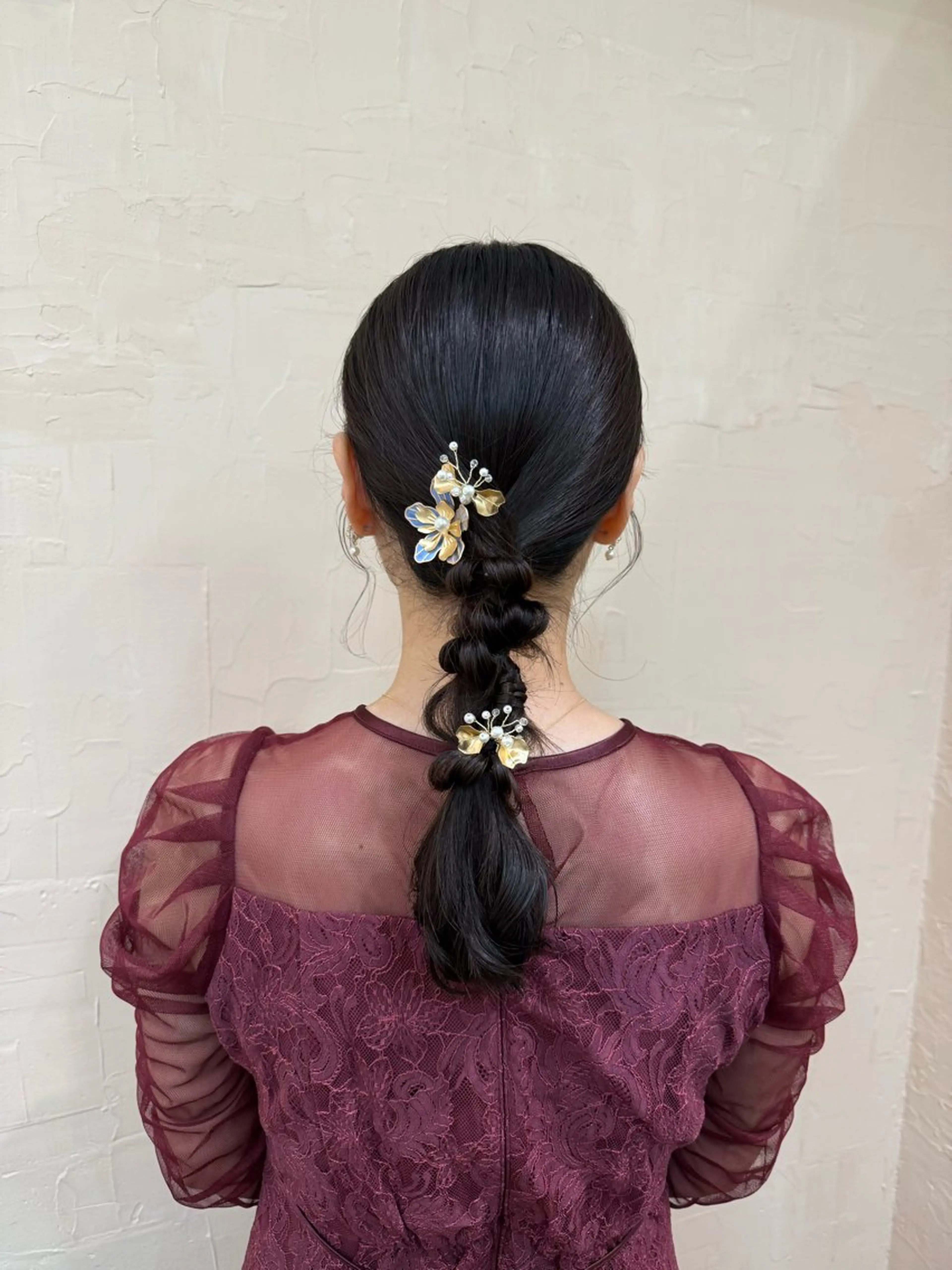 セミロング ヘアアレンジ ヘアセット まとまるボブ🌼 アレンジ🌼鴨下穂香のヘアスタイル