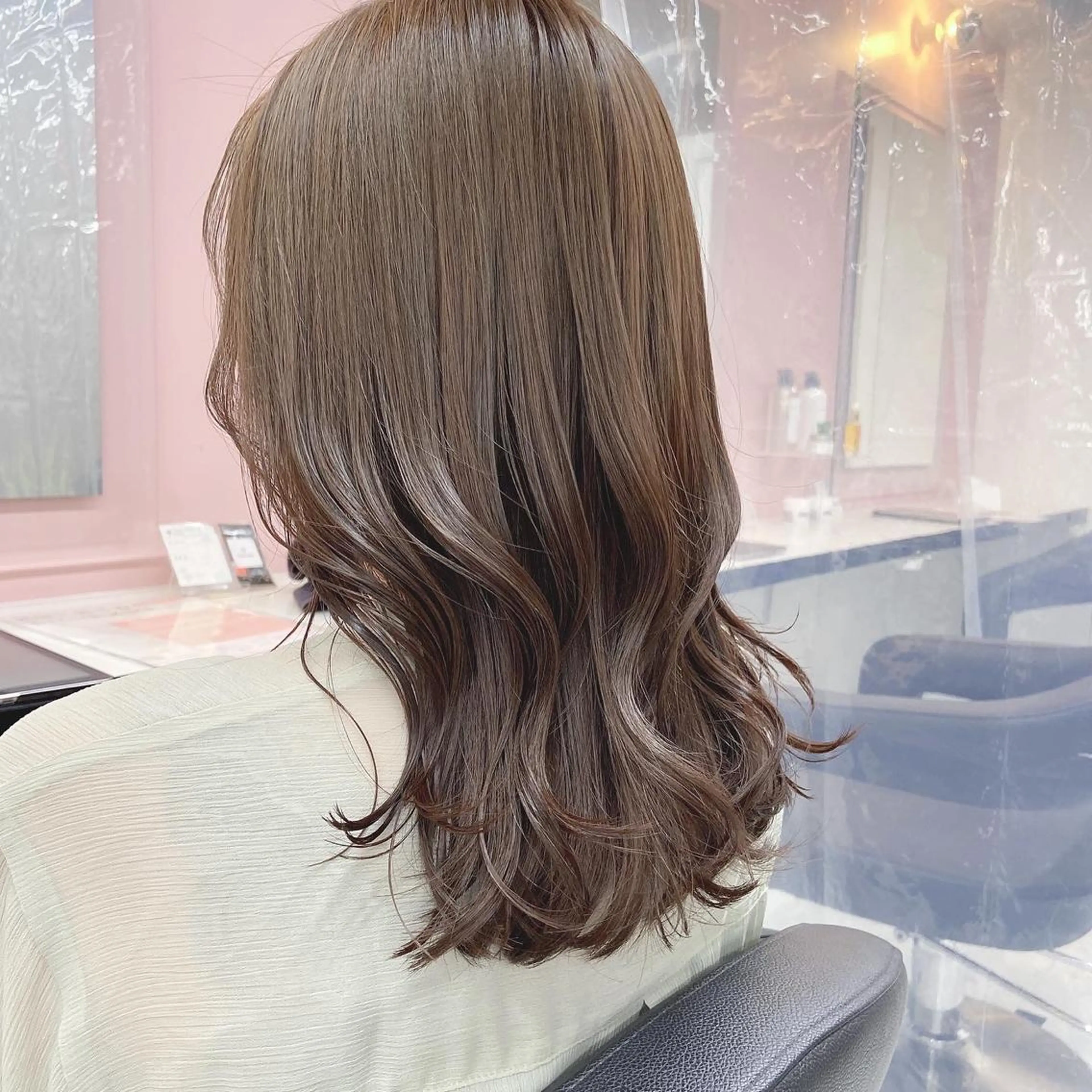 セミロング カラー ヘアアレンジ 💖艶と似合わせ💖 カラーカット💖のヘアスタイル