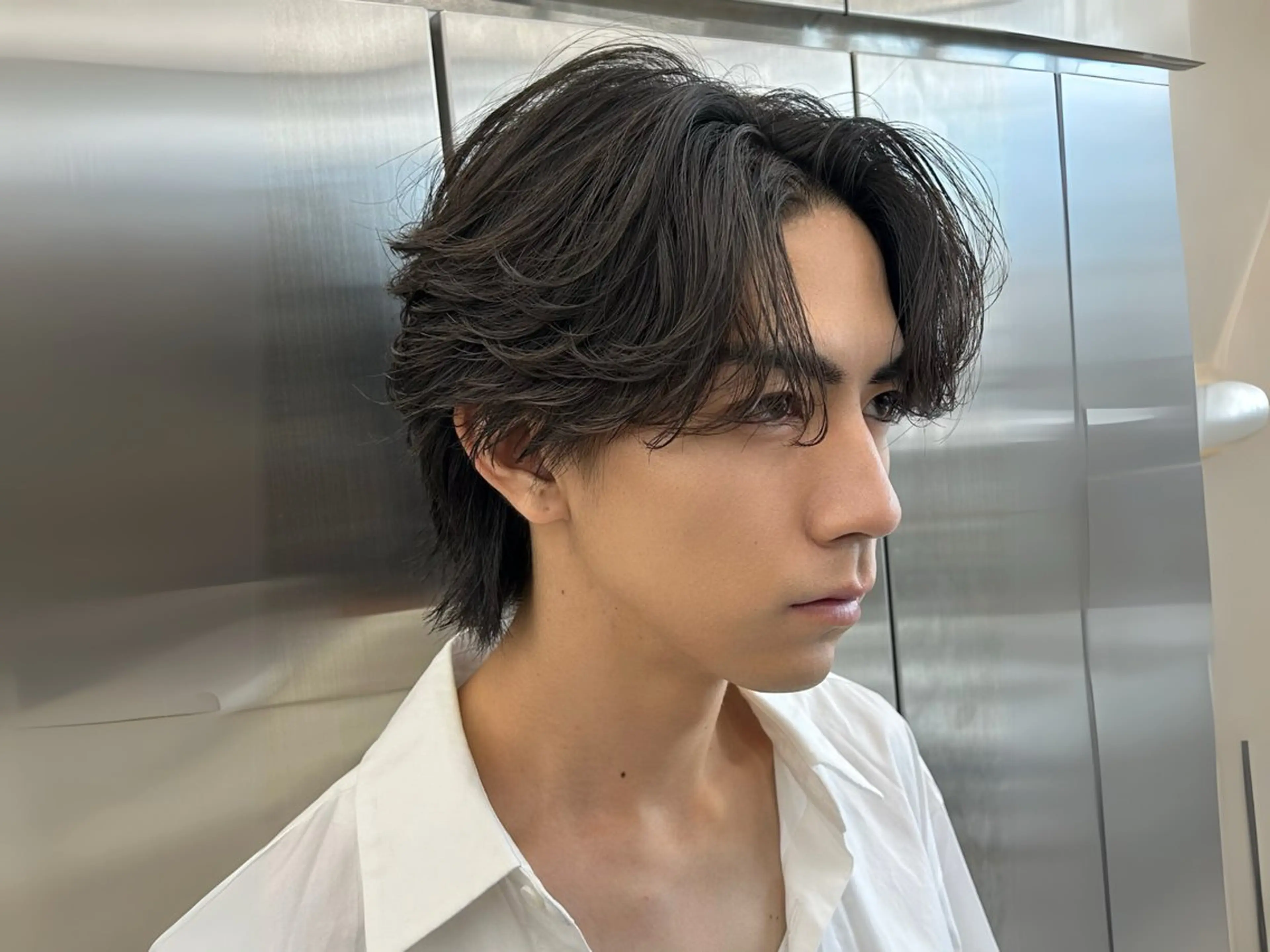 メンズ フェザーパーマ メンズパーマ カット パーマ トリートメント fifth天神/末廣 和也のヘアスタイル