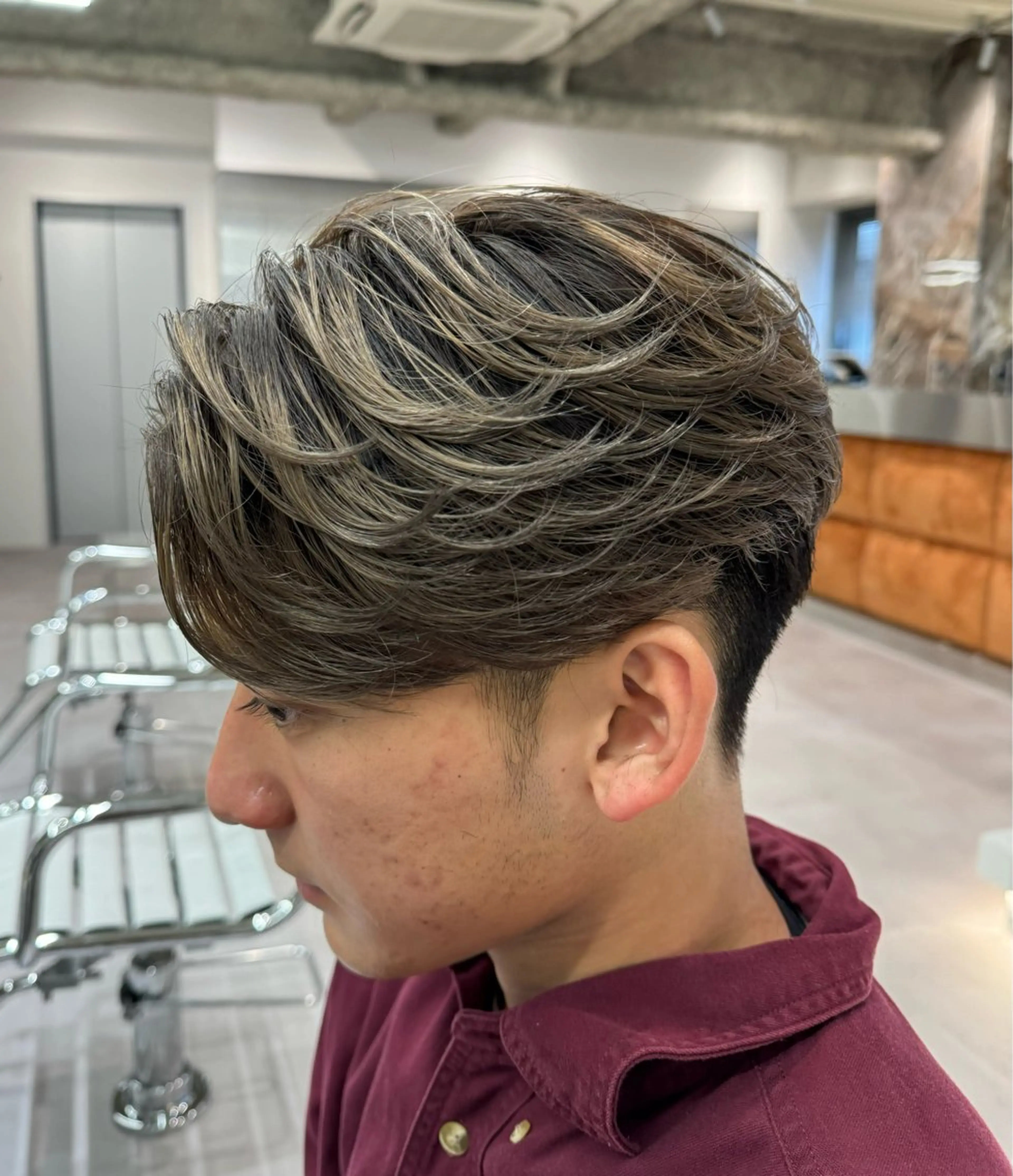 カラー パーマ メンズ メンズ特化ニュアンス パーマ　RYOのヘアスタイル