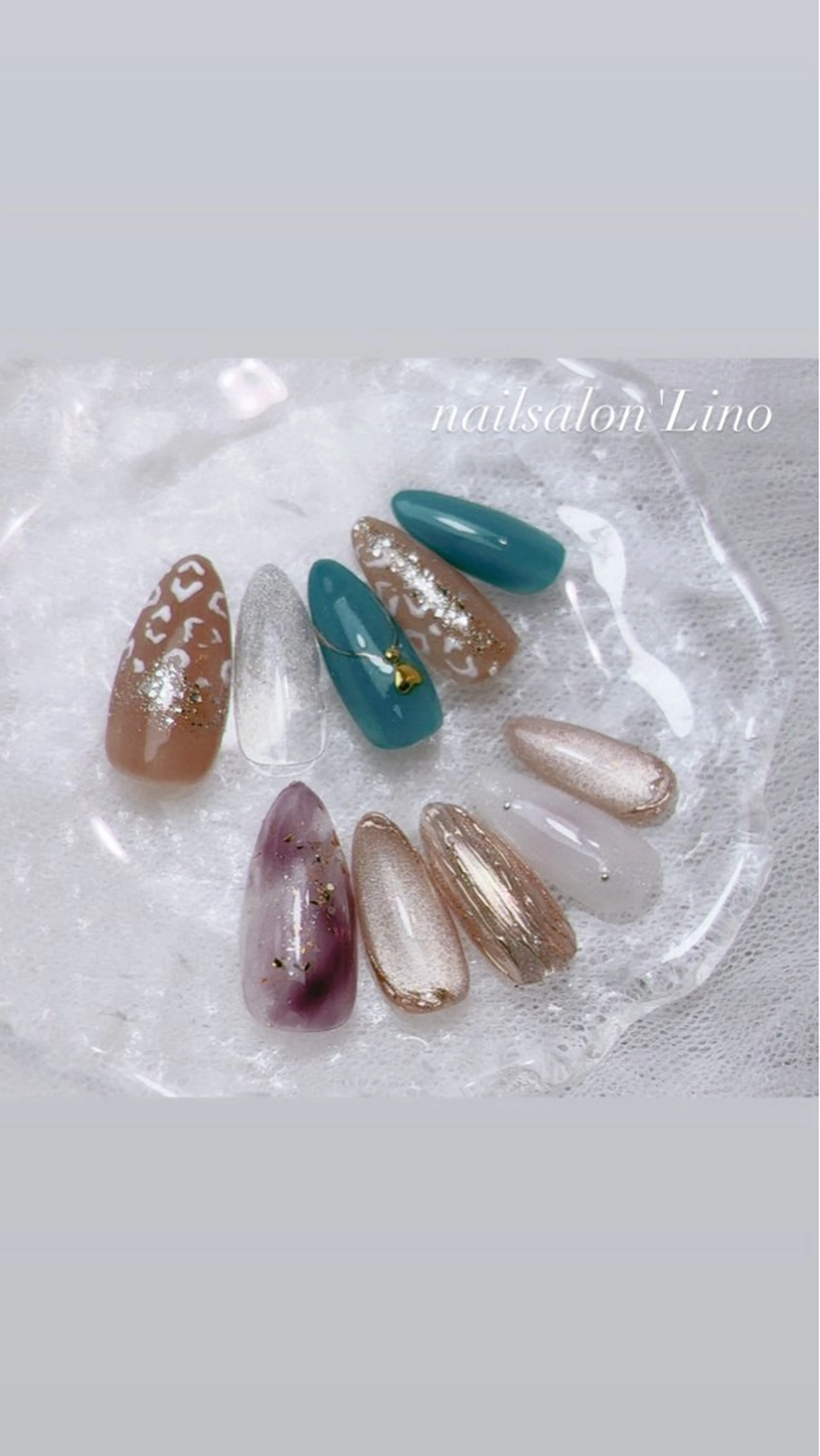 ネイル マグネットネイル ニュアンスネイル Lino𓂃⟡.· Chizuruのネイルデザイン