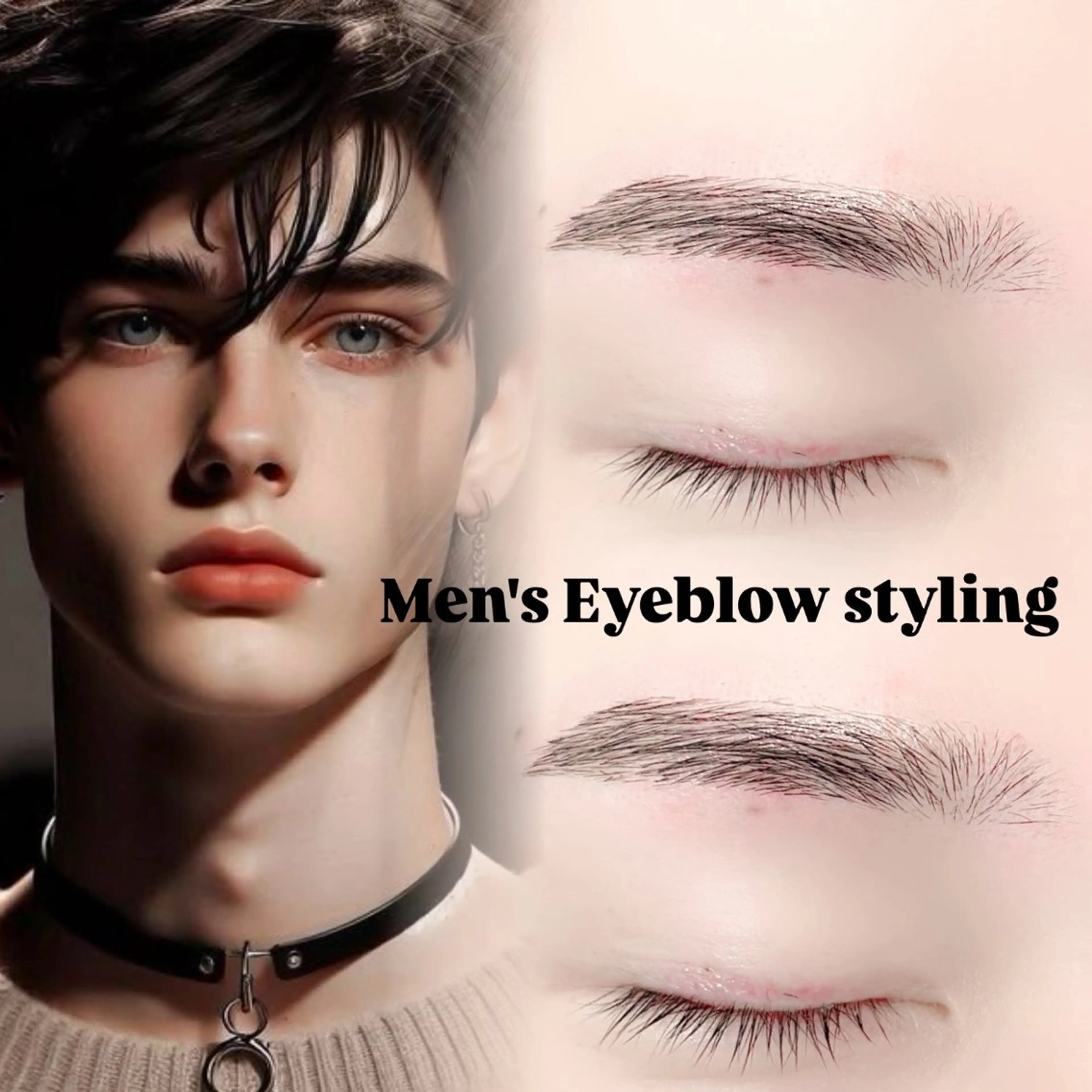 👨🦱💙メンズアイブロウスタイリング 💭骨格似合わせ眉へ 眉ワックス/眉カットの写真