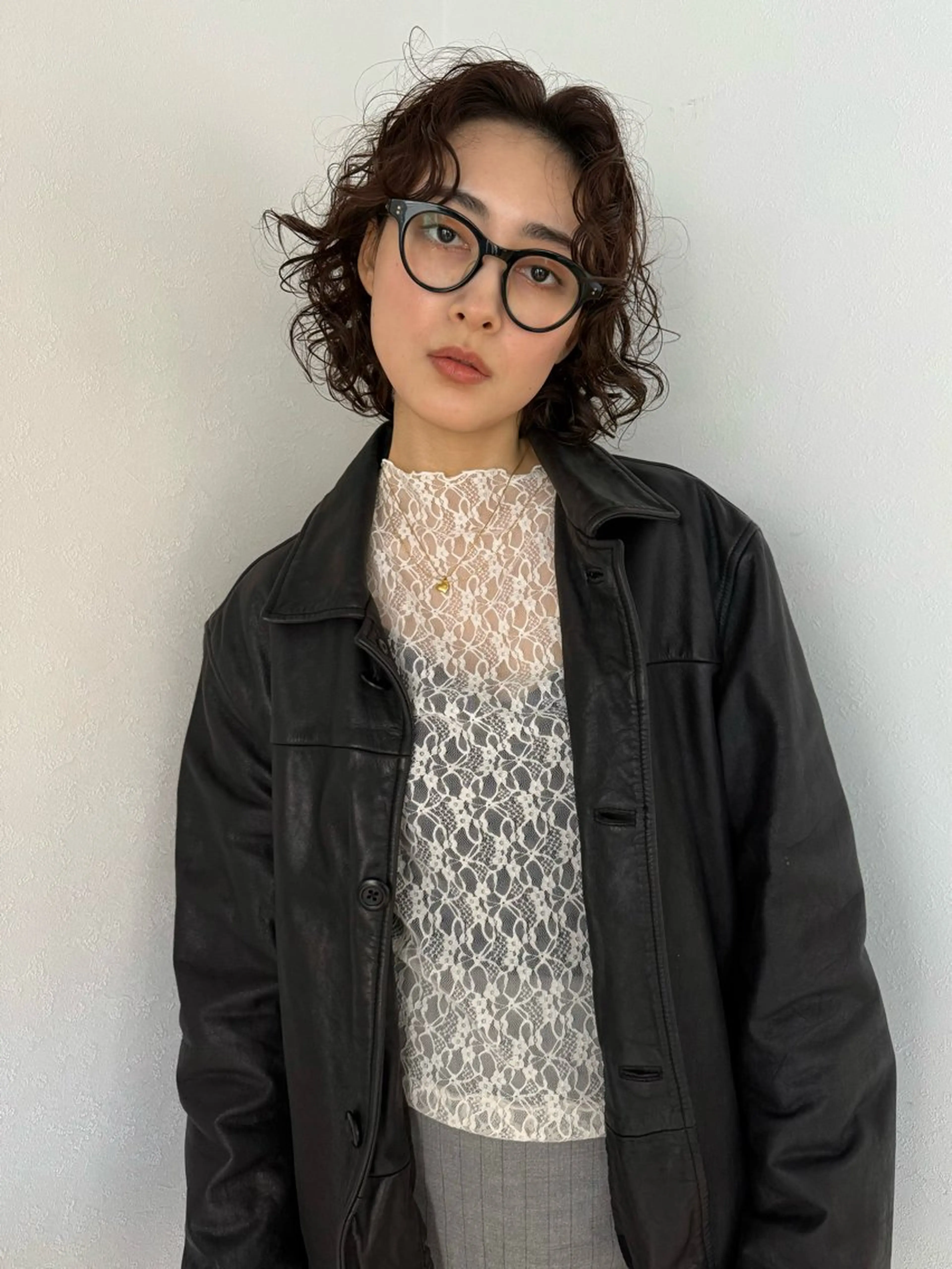 ミディアム パーマ 高田 翔平のヘアスタイル