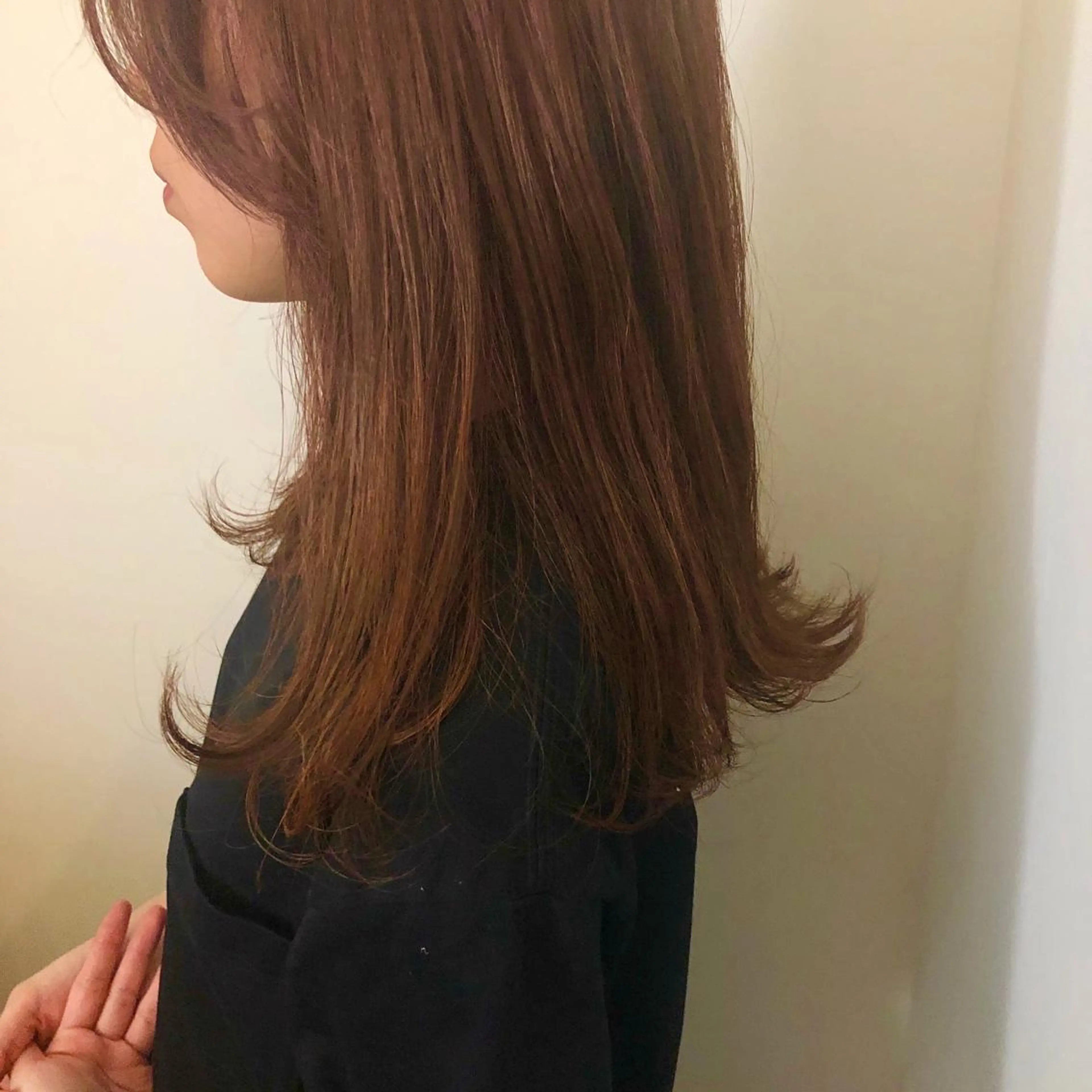 ロング カラー ブリーチ ブリーチなしカラー オレンジ ボブレイヤー/ カラー診断/Amiのヘアスタイル