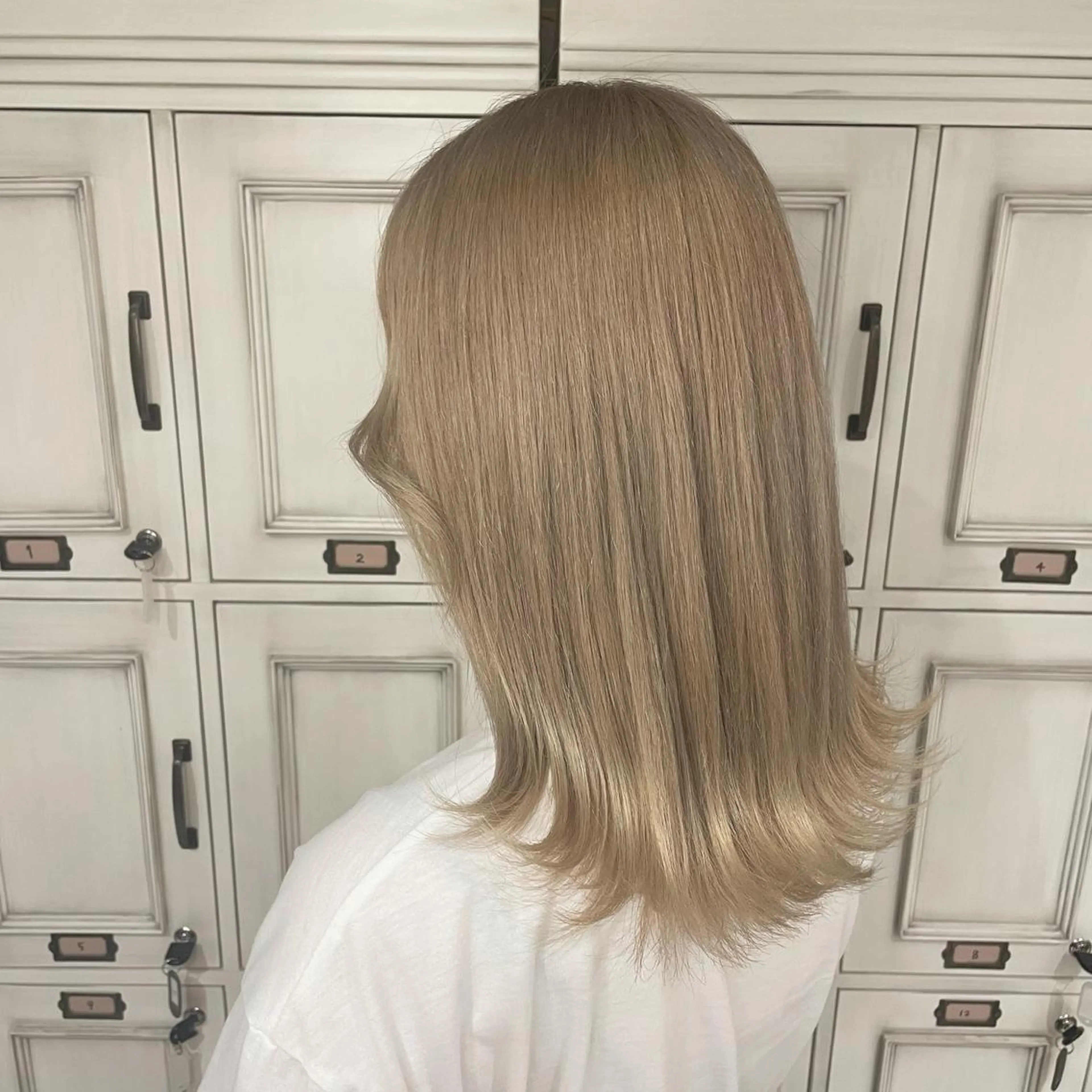 ミディアム カラー ヘアカラー トリートメント Hair Labo ASH  あみん♡のヘアスタイル