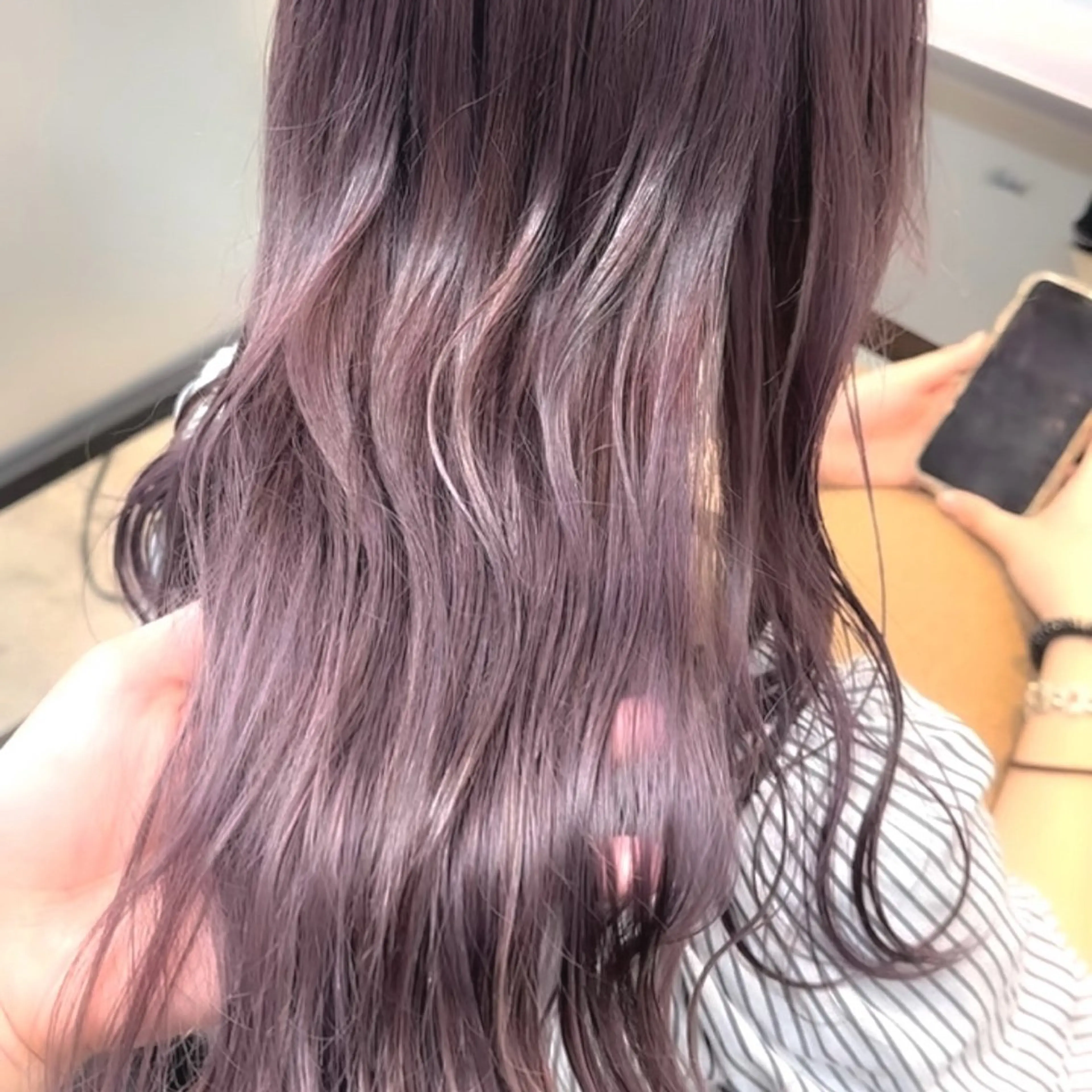 セミロング カラー カット ヘアカラー トリートメント ハイトーン･髪質改善 MIOKAのヘアスタイル