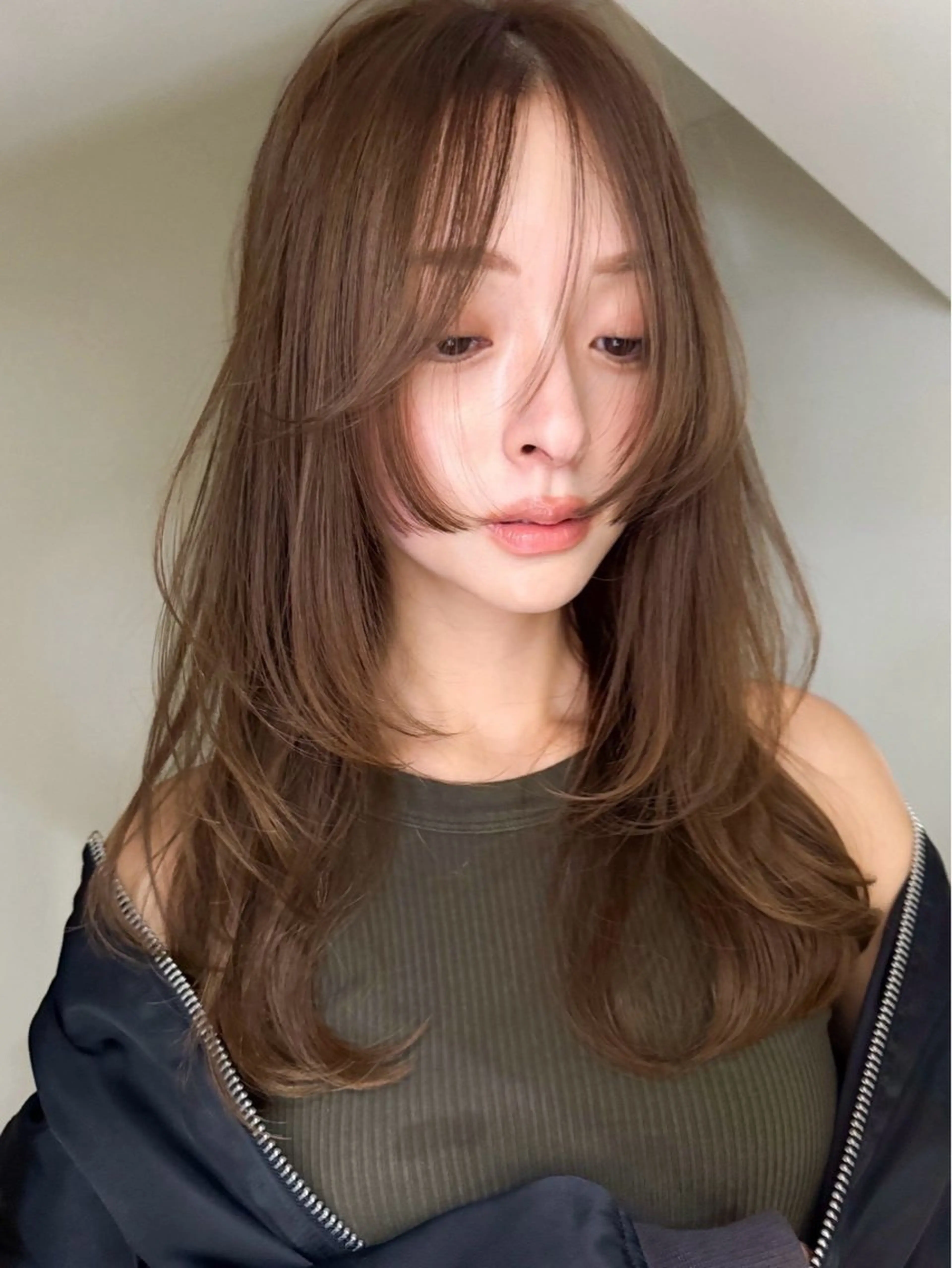 セミロング カット ヘアカラー トリートメント 大塚 加奈恵のヘアスタイル