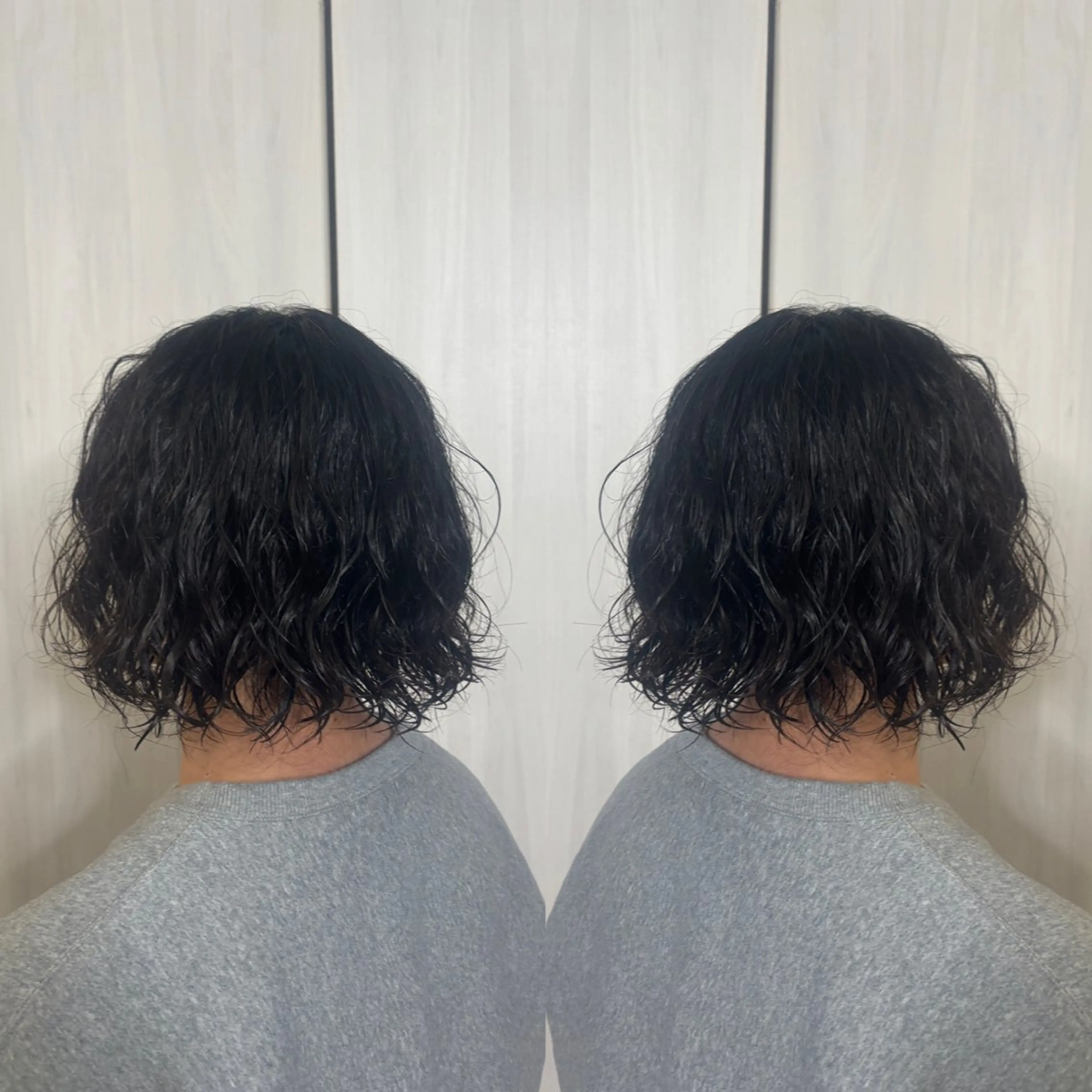 パーマ メンズ 💎ハイトーン/艶 カラー モエカ💎のヘアスタイル