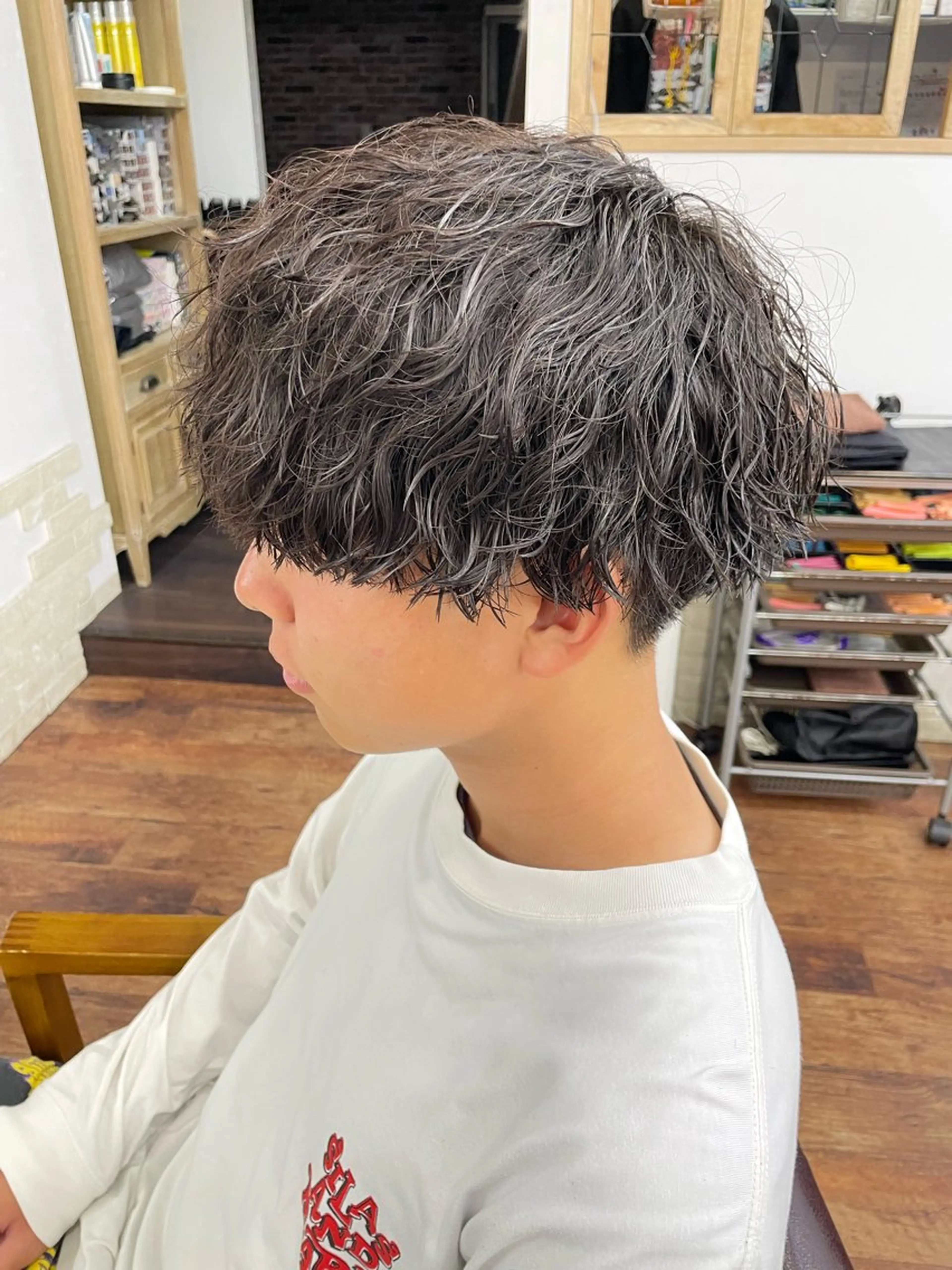 パーマ メンズ マッシュ メンズパーマ ツイストスパイラルパーマ スパイラルパーマ RITSUKI横浜 メンズ特化😎のヘアスタイル