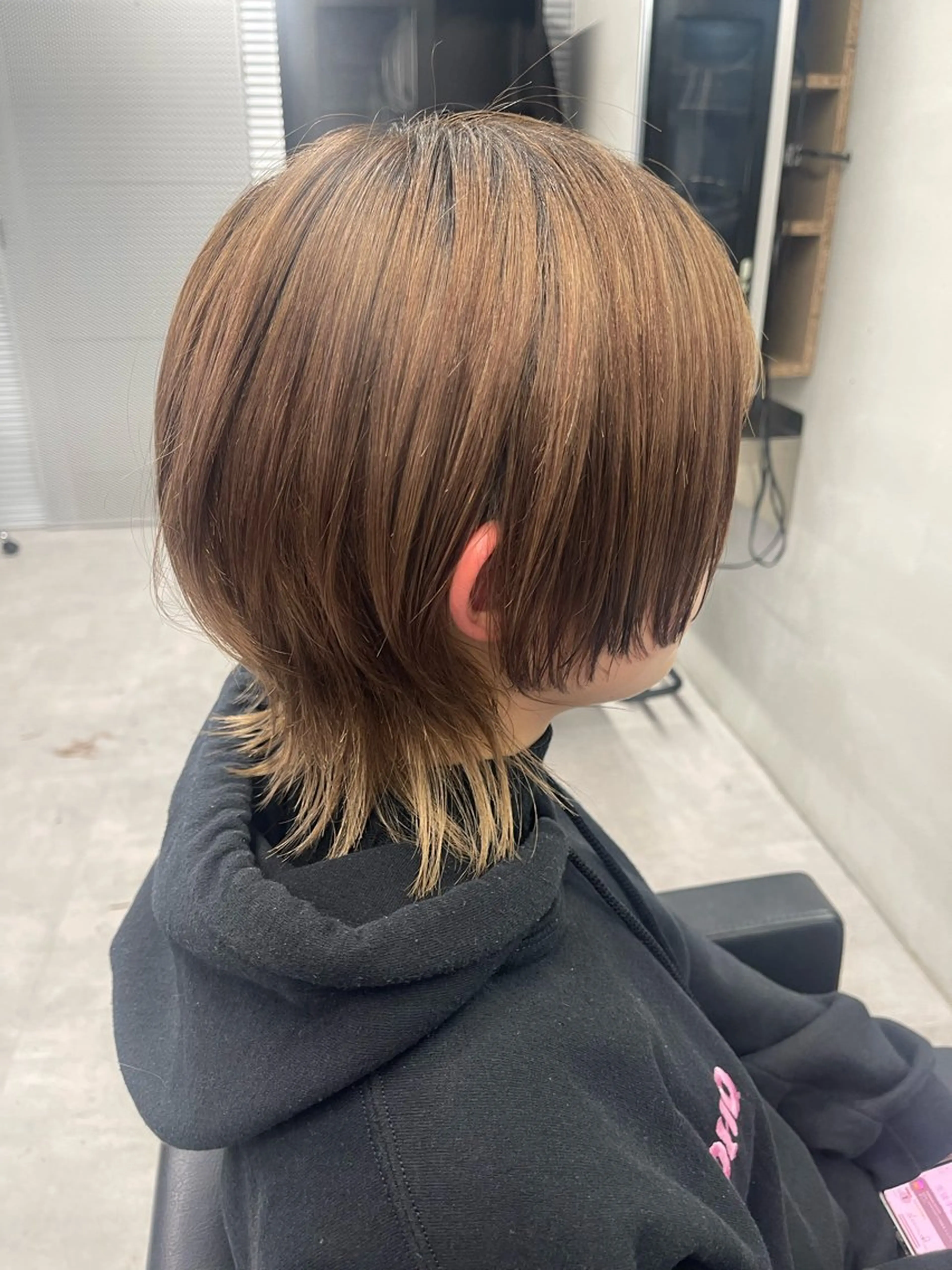 ミディアム ウルフカット 柏 ウルフ/レイヤー 田中佐和🐺のヘアスタイル