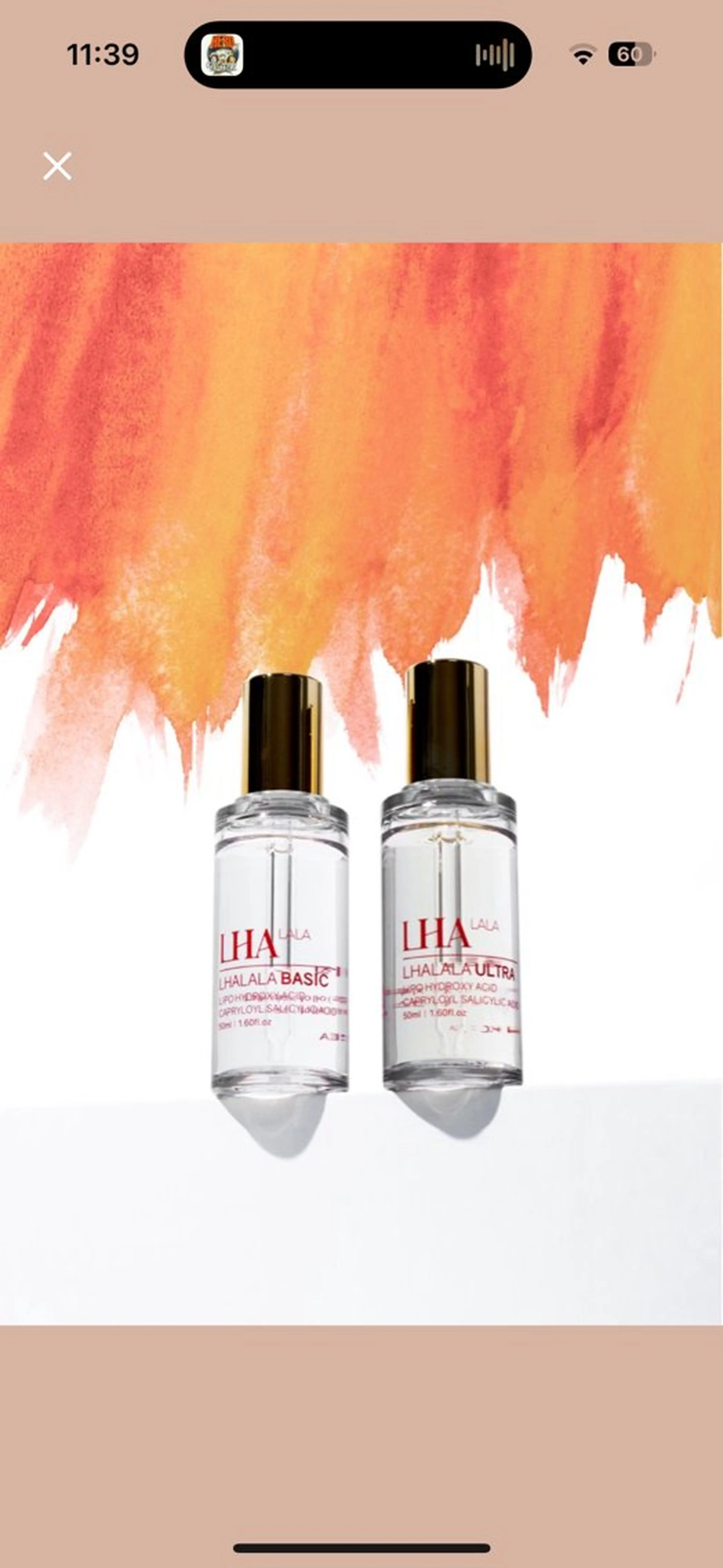 【第4世代低刺激ピーリング】LHALALA ララピール 自分史上最高肌へ　7,700円の写真