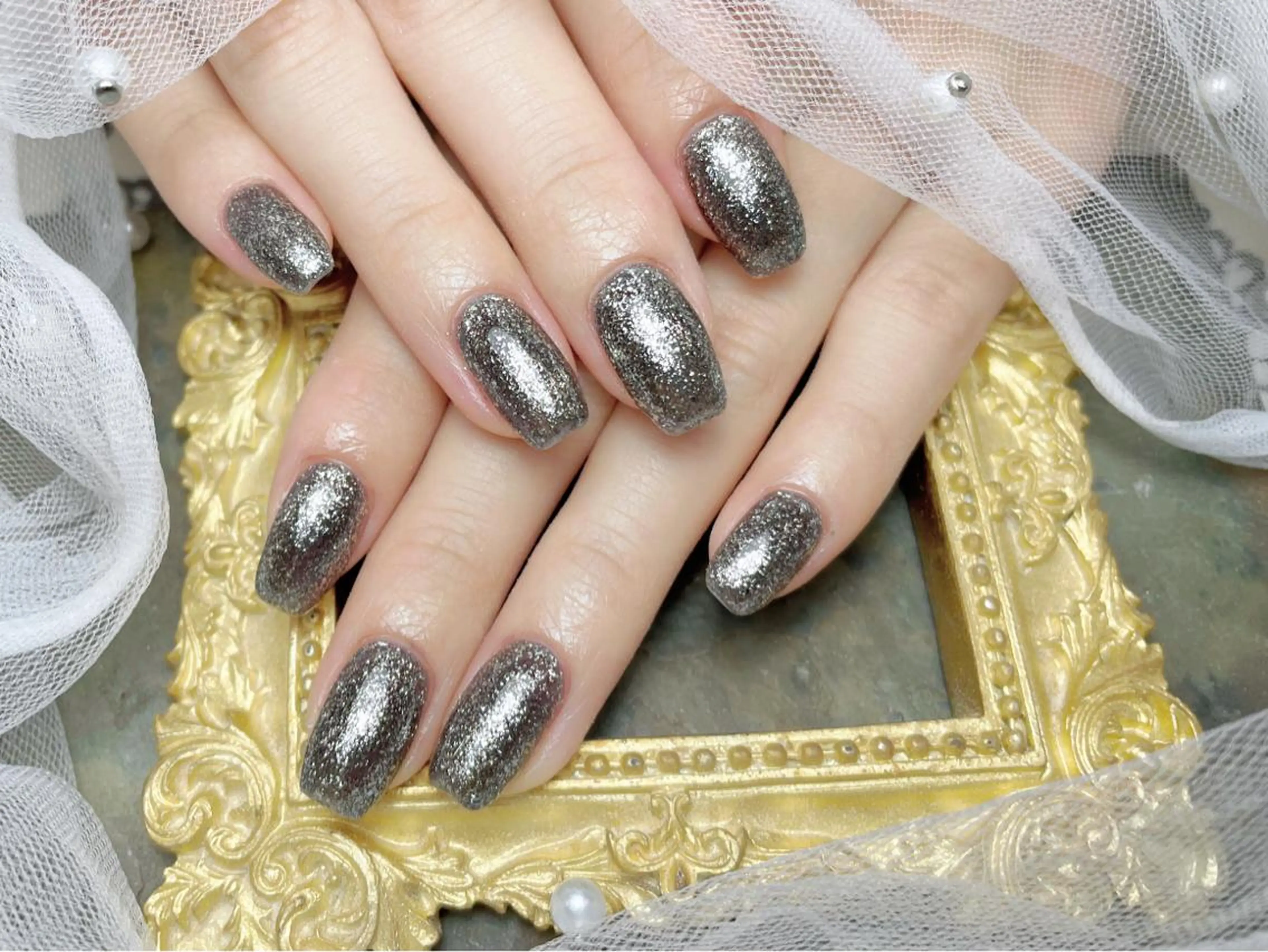 ラメグラデーション/ワンカラー/マッグネト(初回オフ無料)の写真