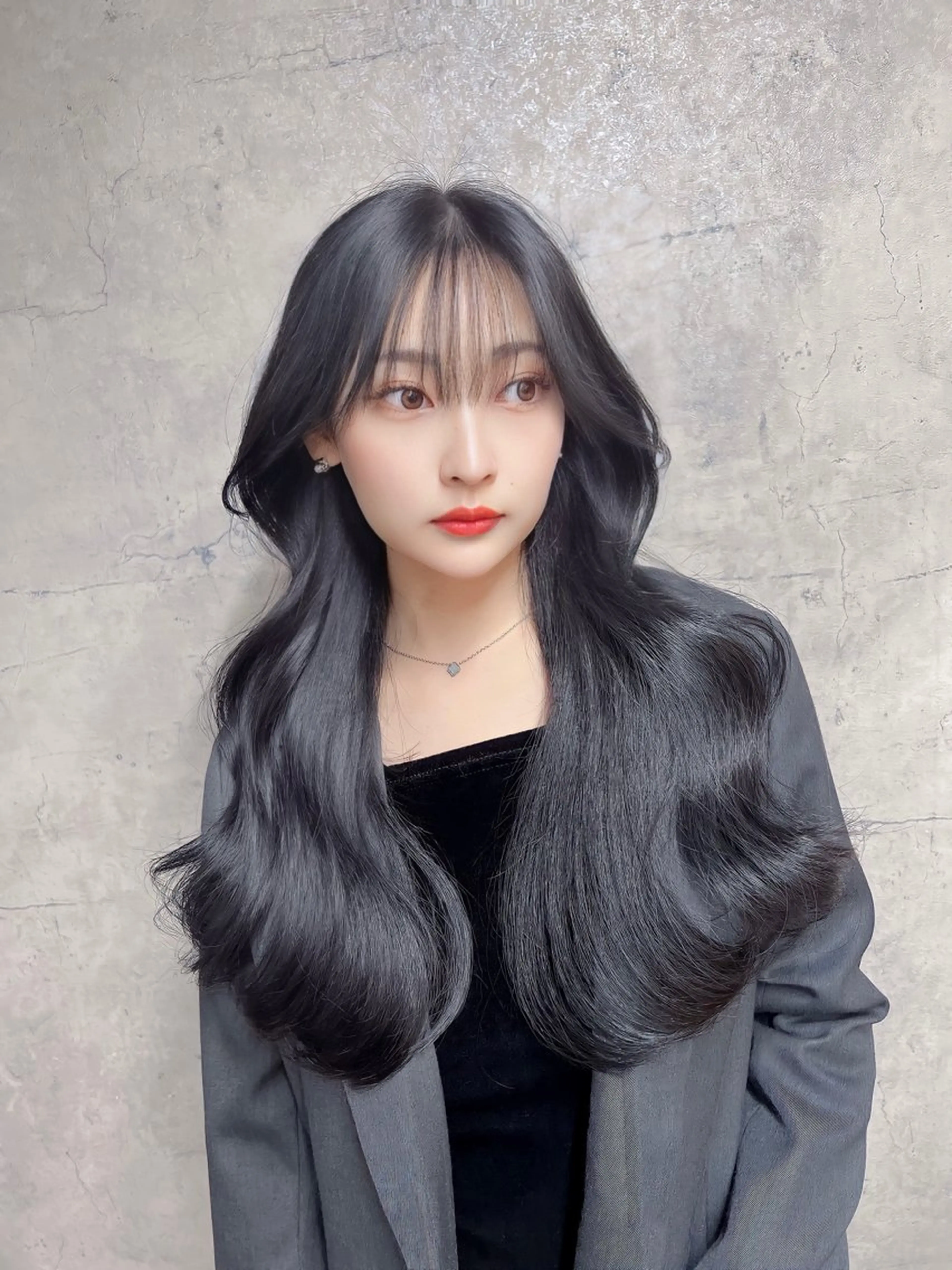 ロング カラー ヘアアレンジ 韓国レイヤー/ 顔周り💕田中将吾のヘアスタイル