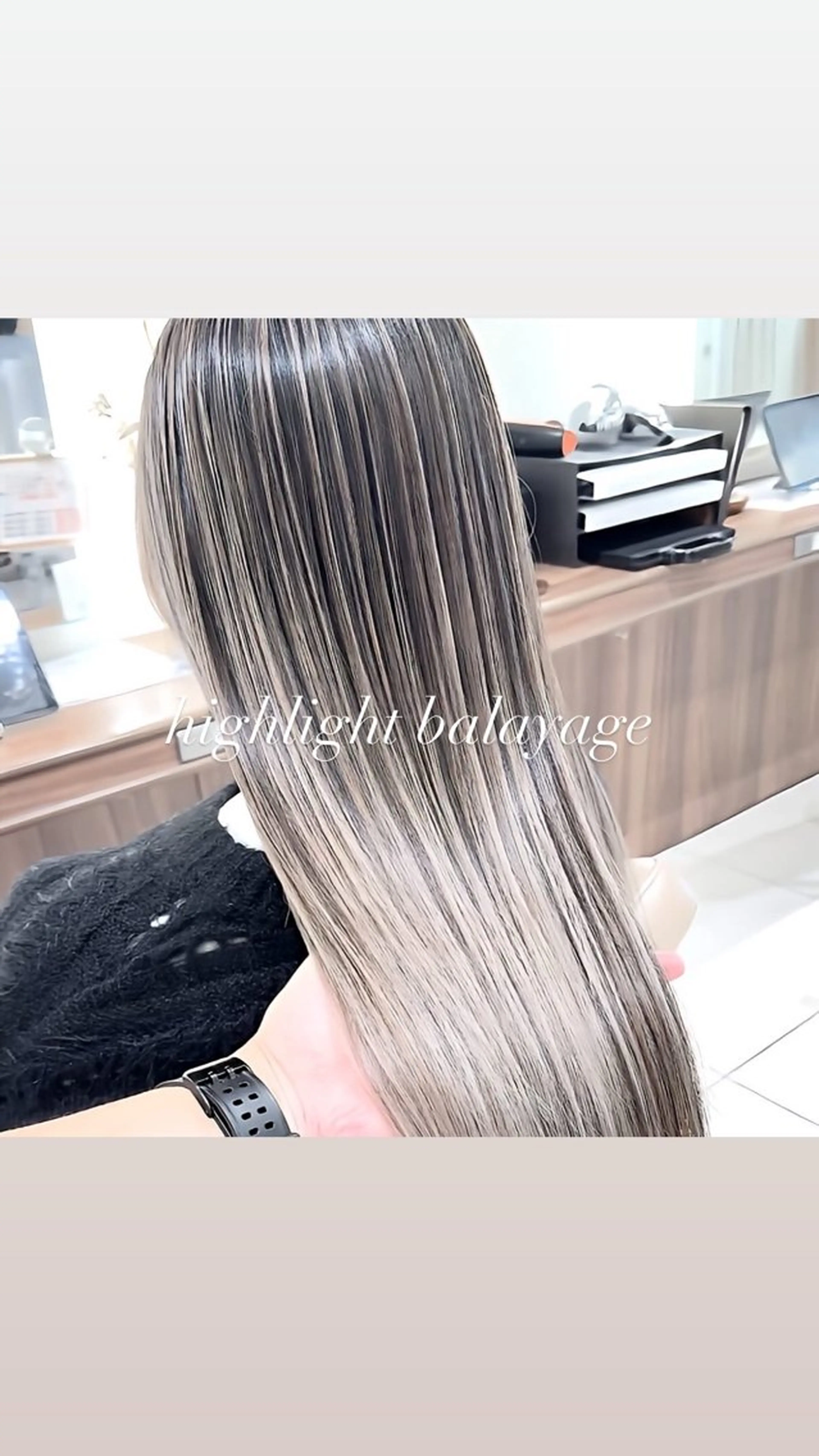 ロング カラー バレイヤージュ ブリーチ グラデーションカラー ハイライトカラー ハイライト ヘアカラー トリートメント 大宮/バレイヤージュ 髪質改善/澤田隆誠のヘアスタイル