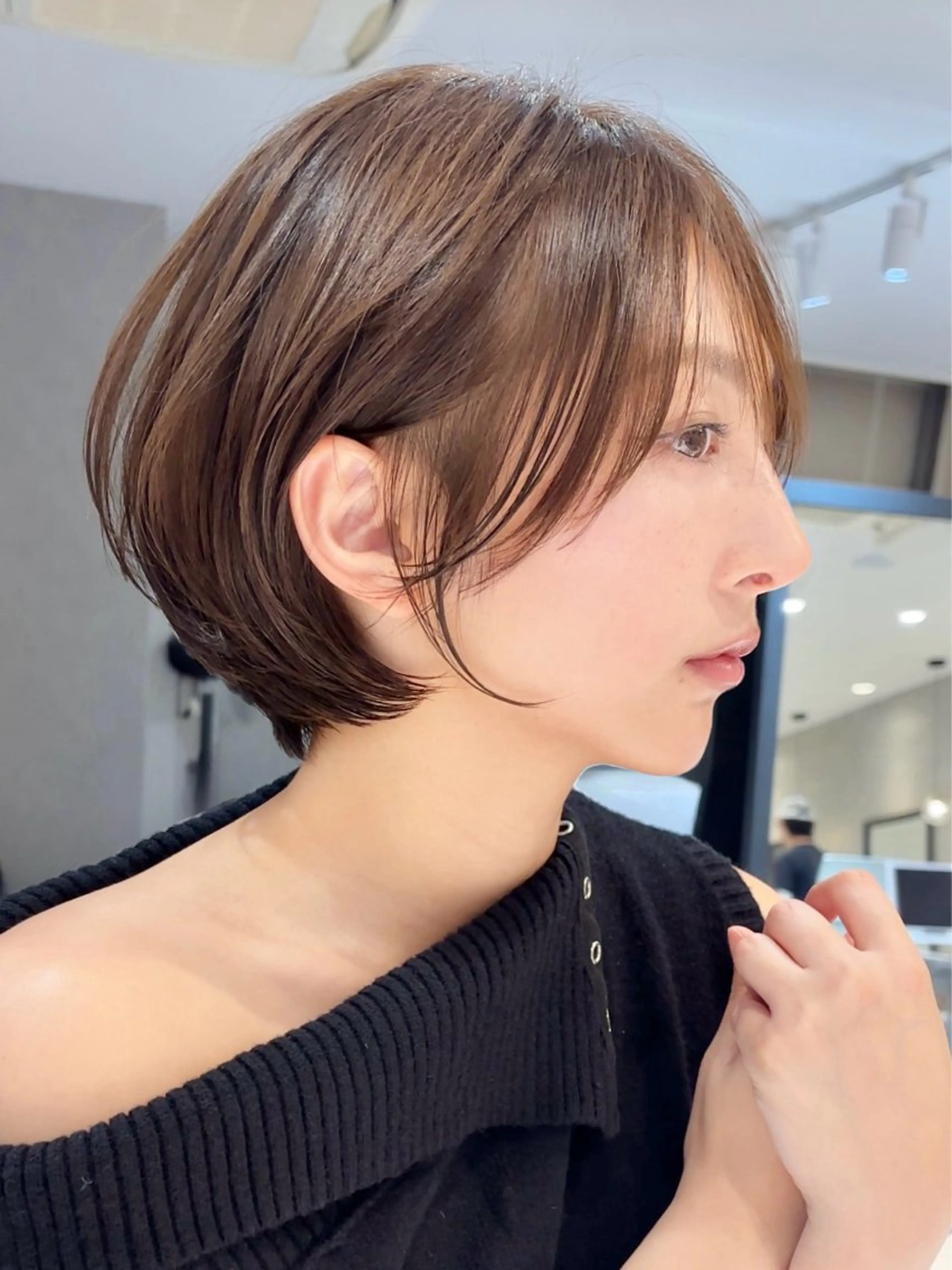 ショート カラー カット ヘアカラー トリートメント ✨大川 錬✨ -7歳若返りショートのヘアスタイル