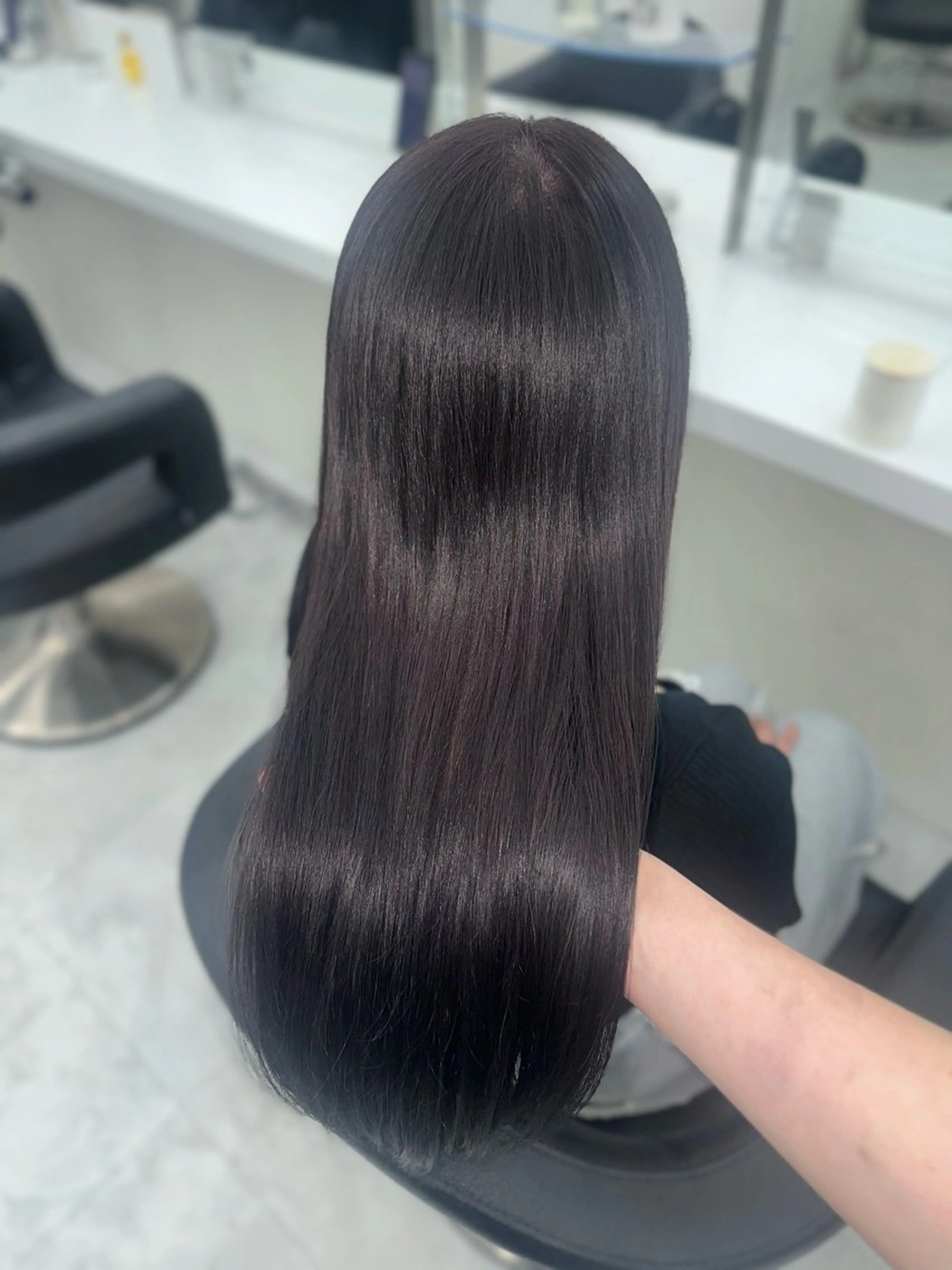 セミロング カラー ヘアカラー トリートメント ヘッドスパ ヘアセット 似合わせstyle ❤︎misaki❤︎のヘアスタイル