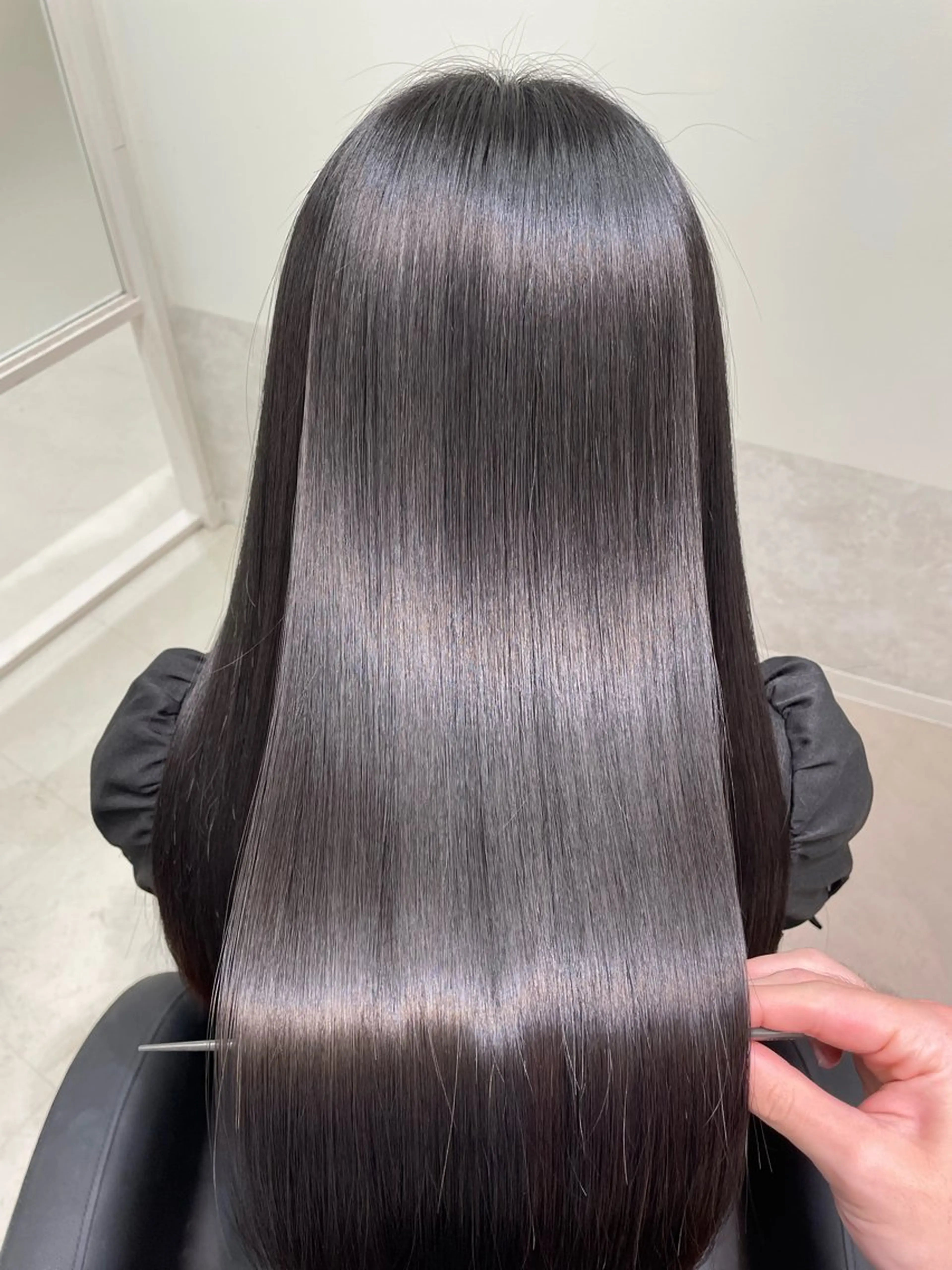 ロング カット ヘアカラー トリートメント ヘッドスパ ウサミ/髪質改善 酸性ストレート🌈のヘアスタイル