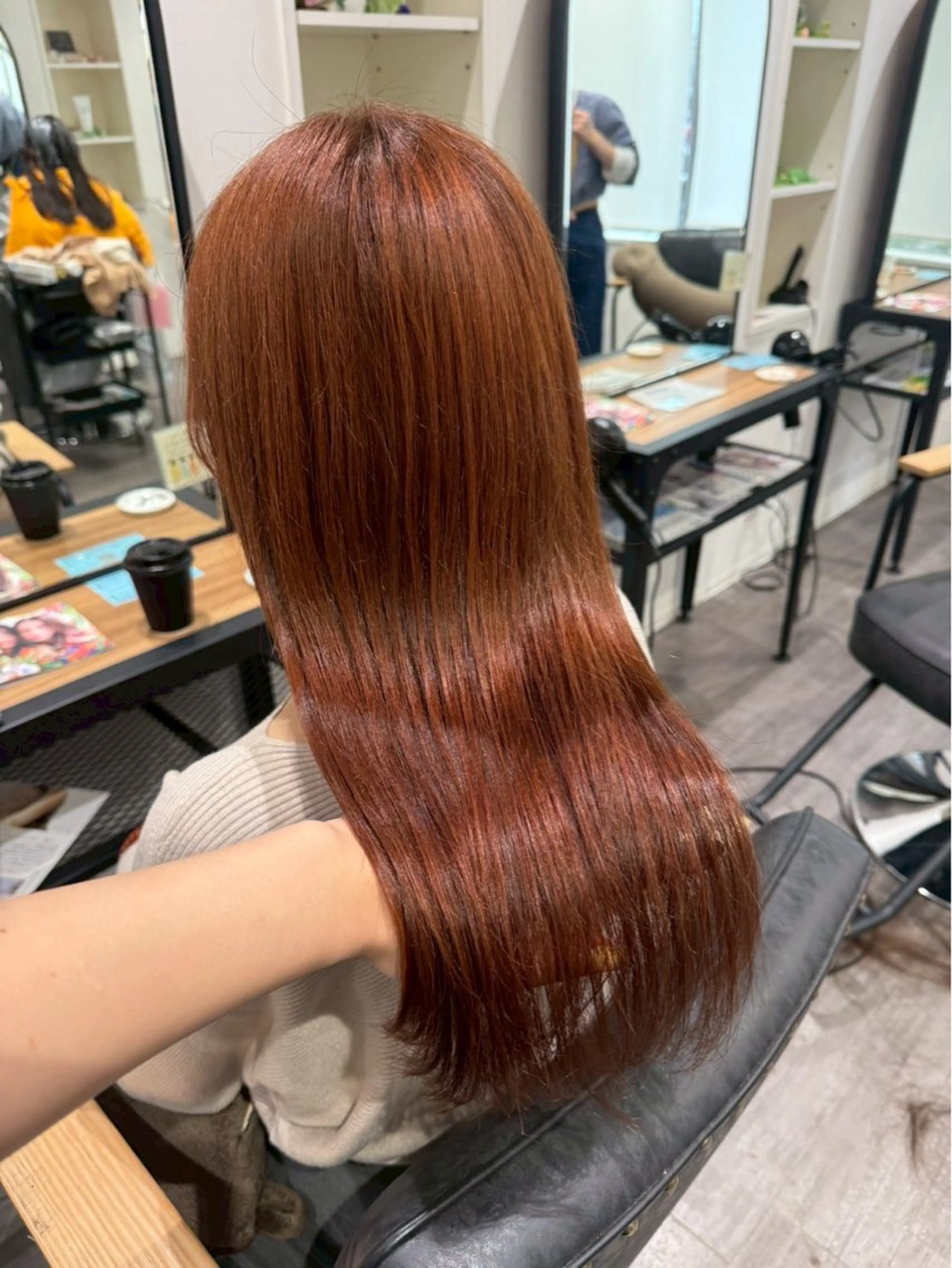 ロング オレンジブラウン cocotte みづき/艶カラー🫧のヘアスタイル