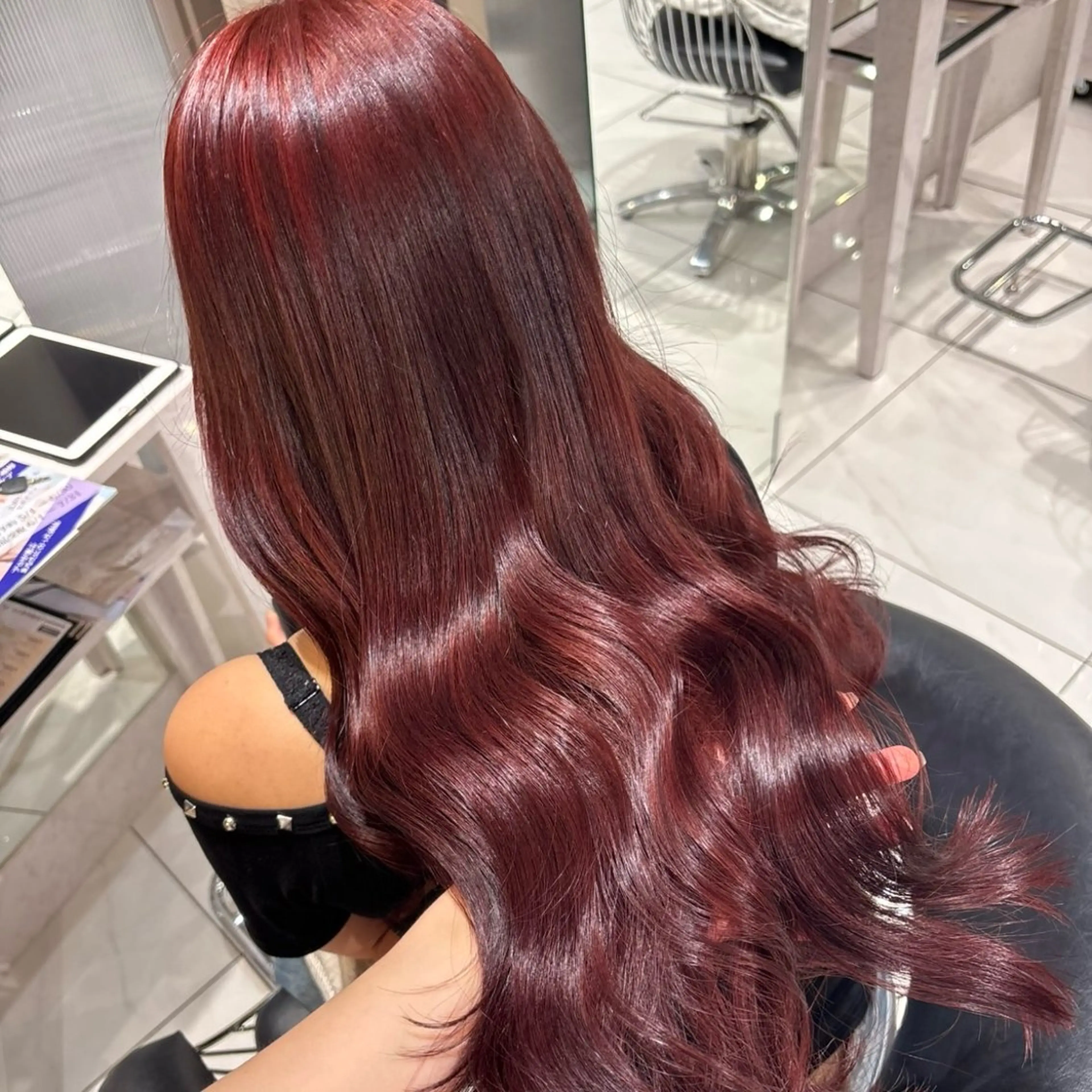 ロング カラー ⟡.·Fuka/ ヘアメ🎀暖色カラーのヘアスタイル