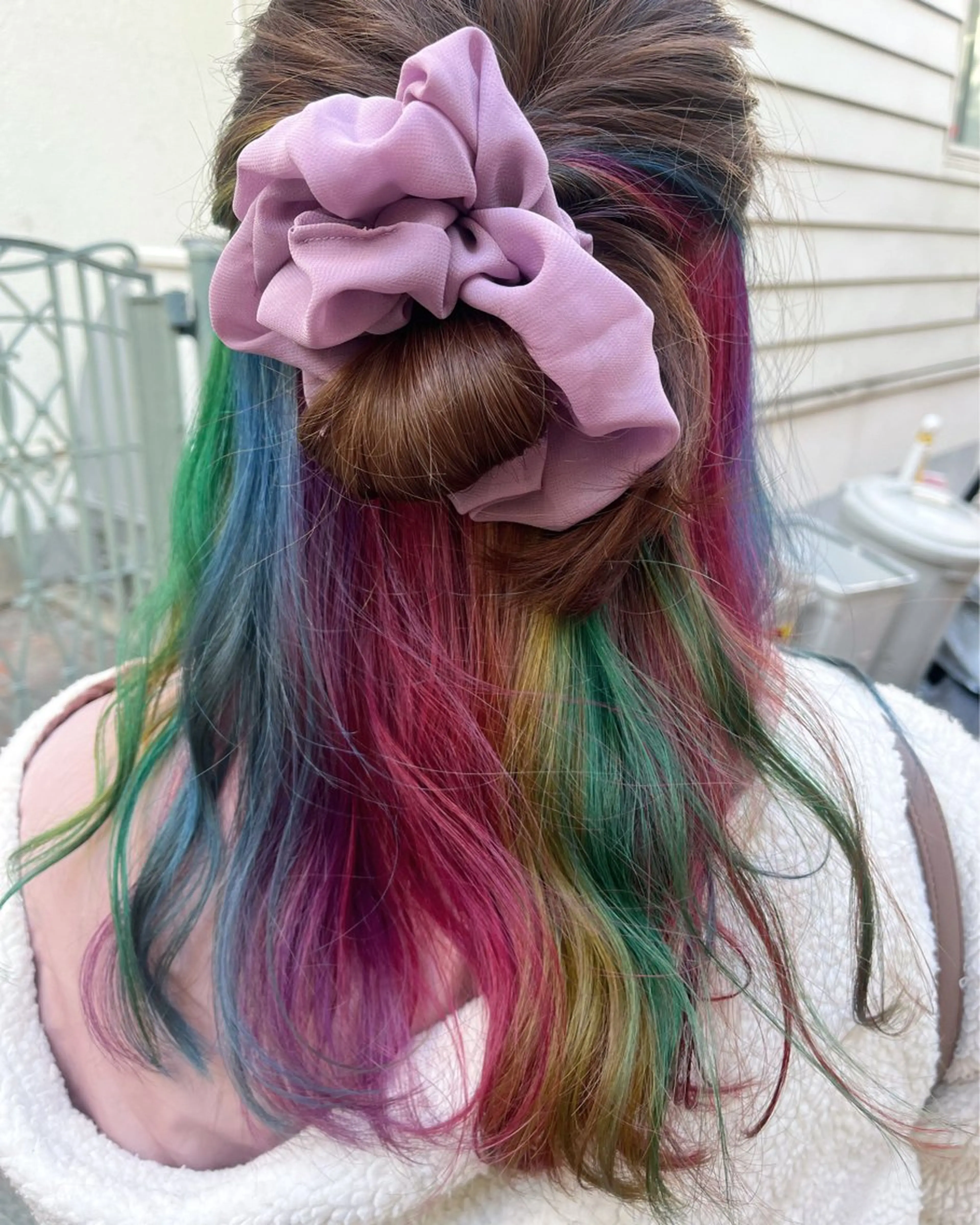 ロング カラー ブリーチ ユニコーンカラー カット ヘアカラー トリートメント 原宿サロン代表 デザインカラー伊藤卓のヘアスタイル