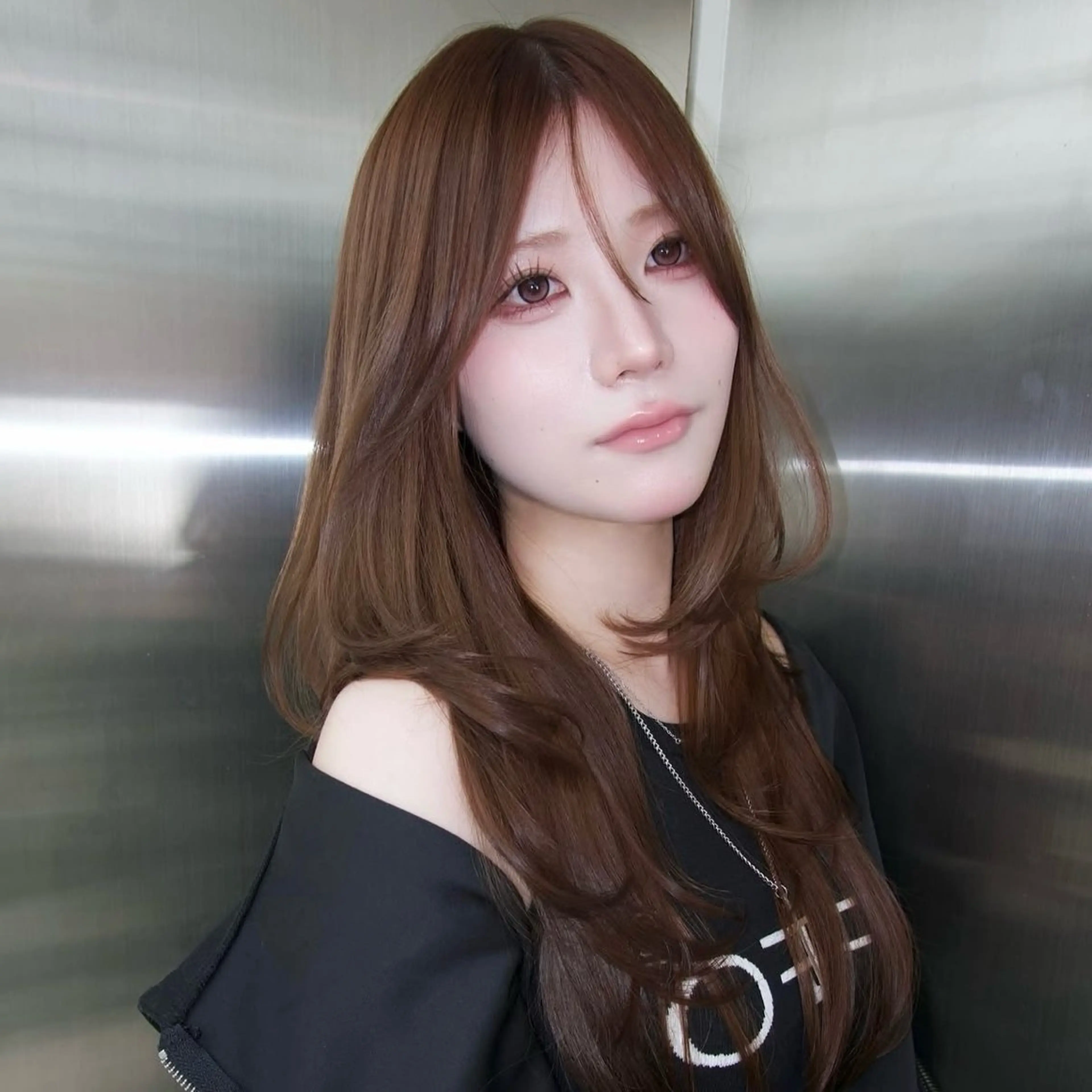 ロング レイヤーカット トリートメント カット トリートメント レイヤーカット/ きったん/ハイライトのヘアスタイル