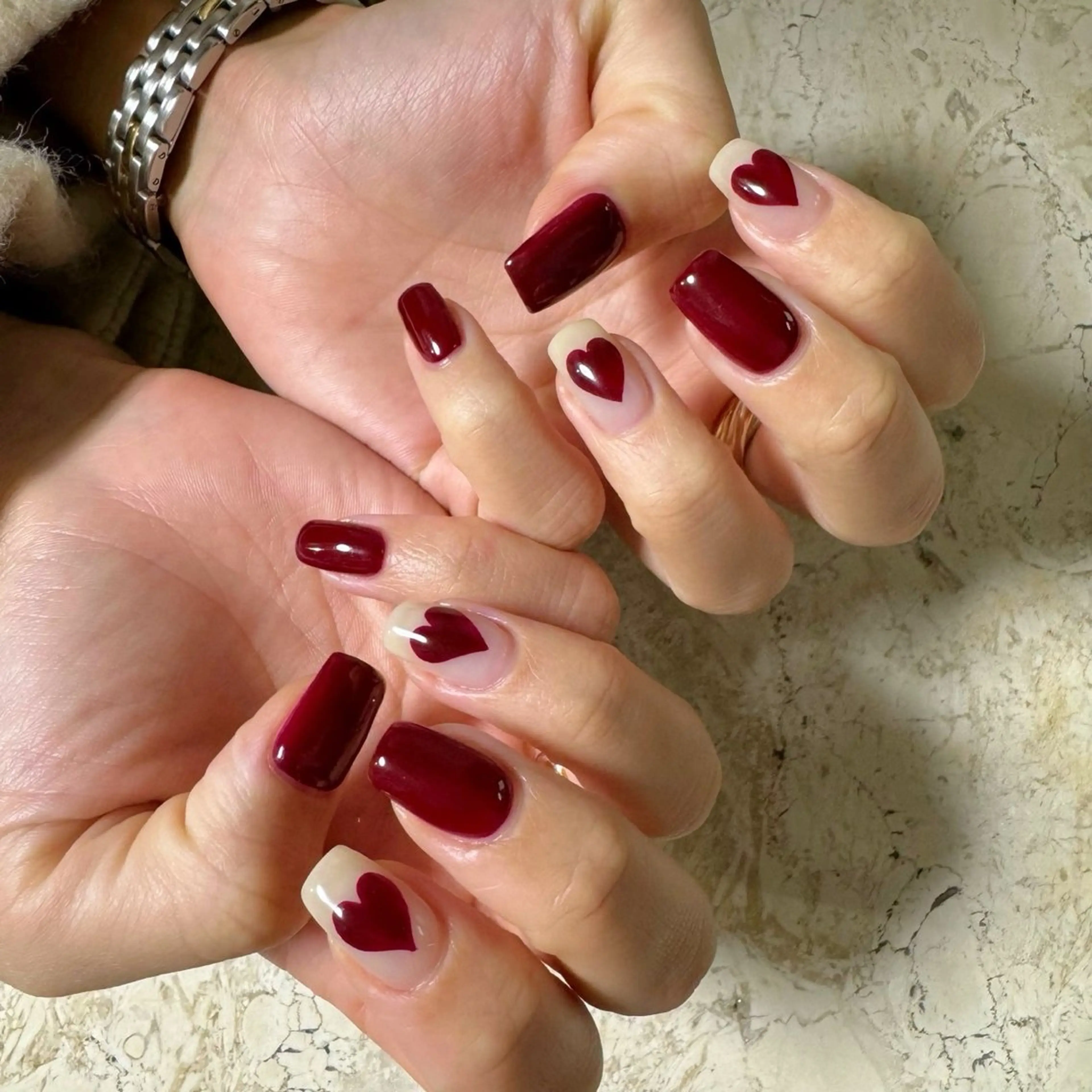 ネイル ボルドー IZUMIꕤnail 堺筋本町｜心斎橋のネイルデザイン