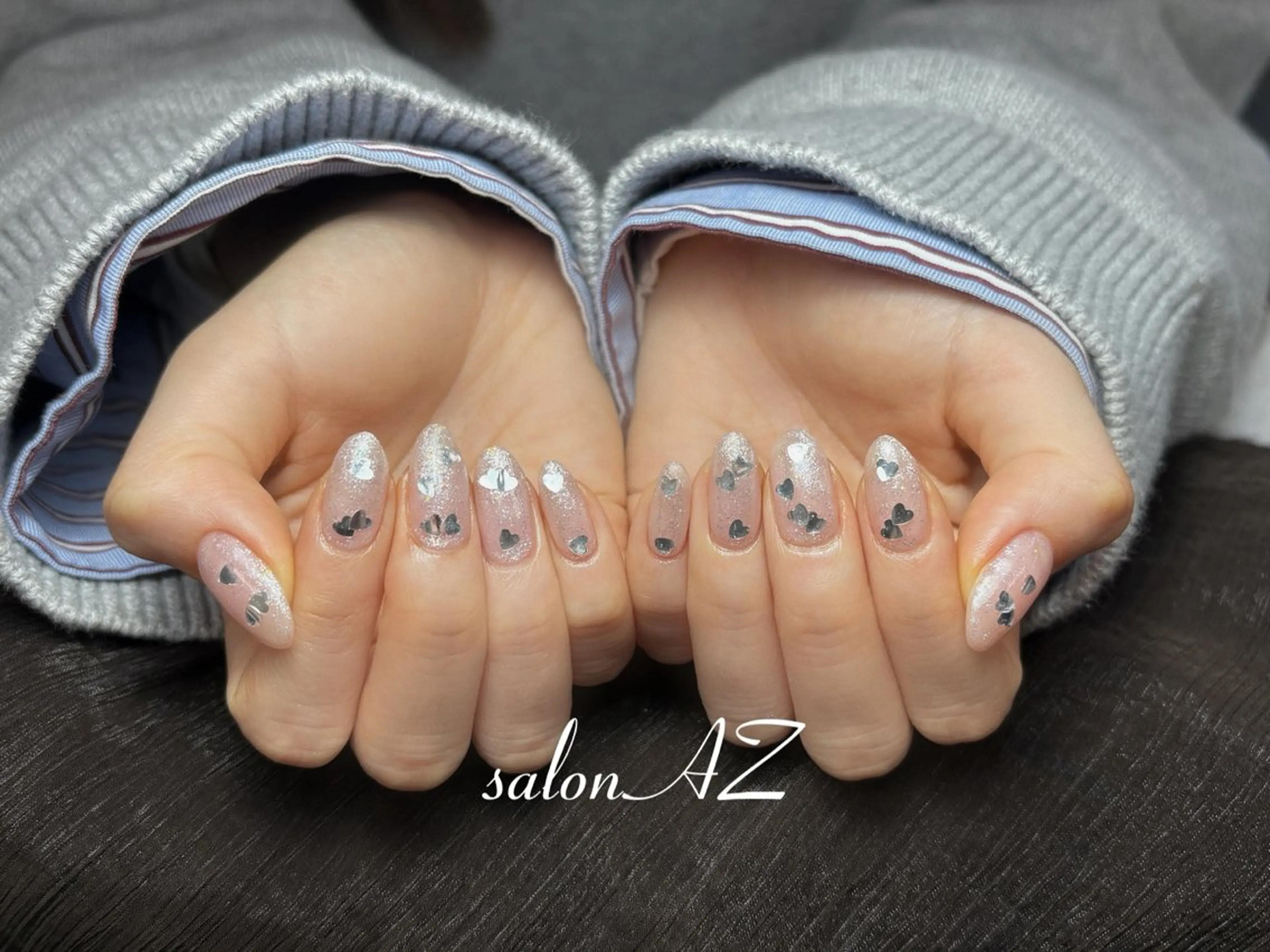 ネイル 長さ出し フットネイル フレンチネイル マグネットネイル ニュアンスネイル ハンドネイル salon AZのネイルデザイン