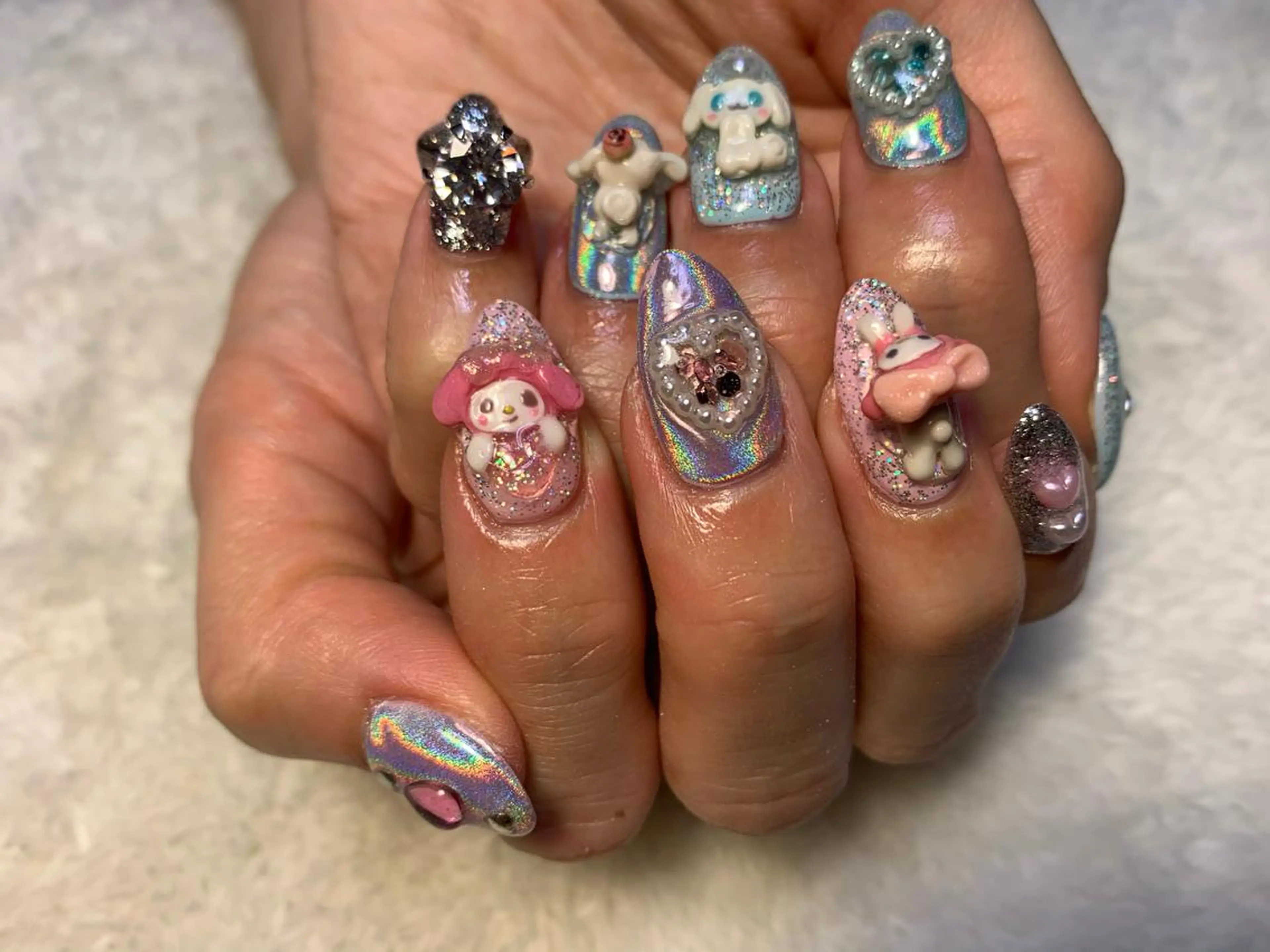 キャラ、3D、1本あたり1000円。事前に希望デザインのお写真を頂戴しております。このメニューのみのご予約は不可。の写真