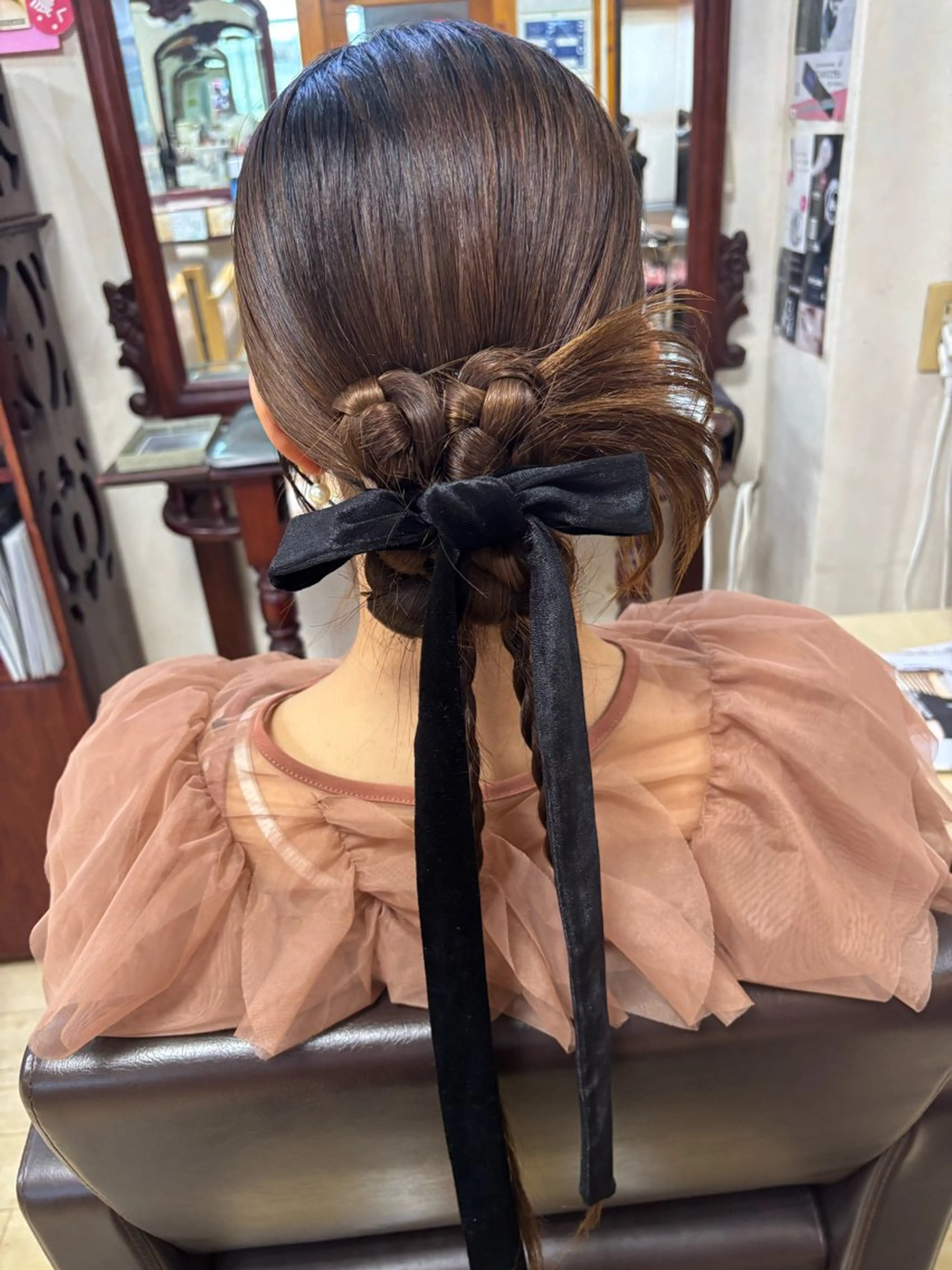 ロング ヘアセット 桑野 葵のヘアスタイル