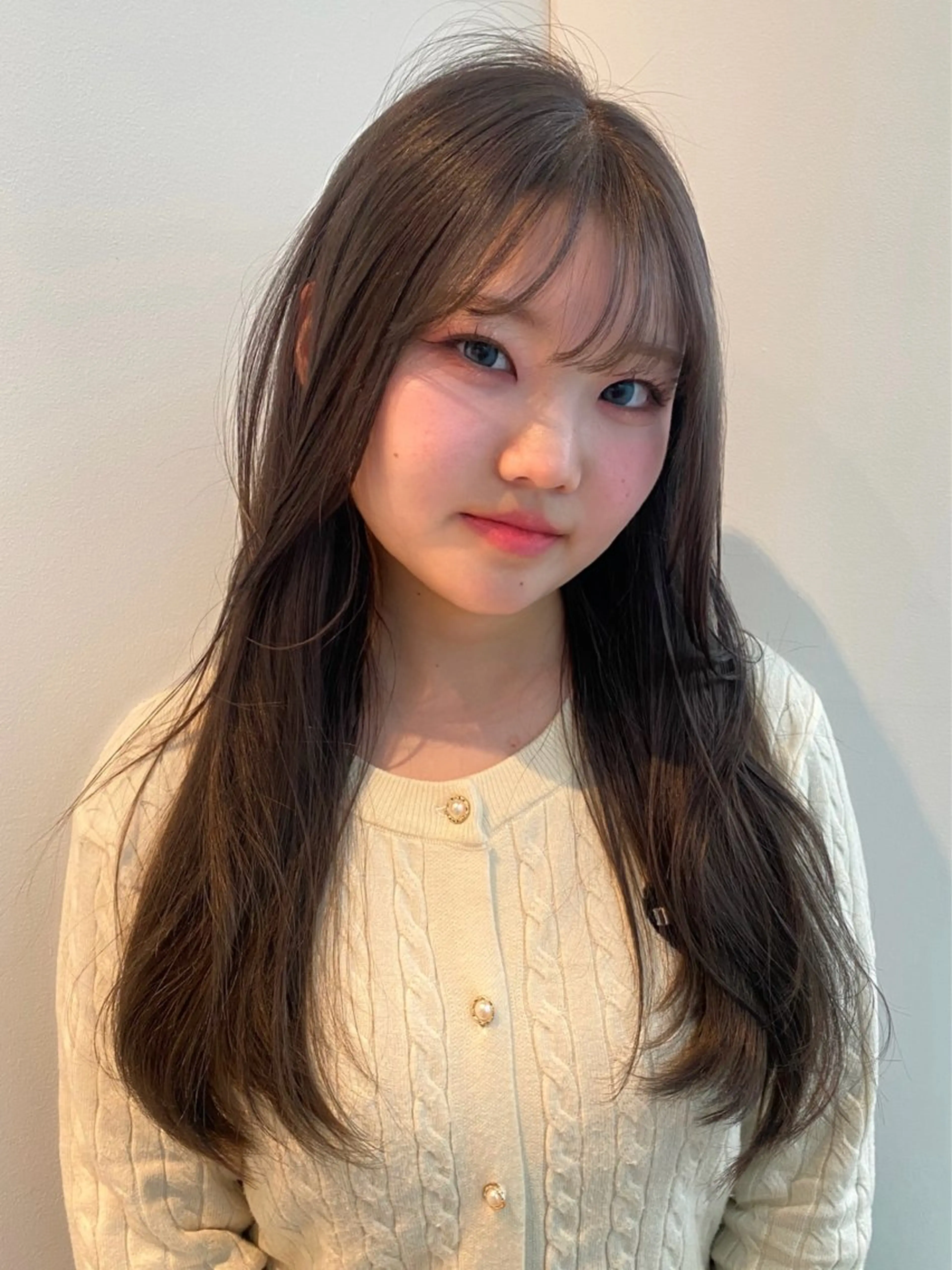 ロング カラー 透明感カラー グレージュ カット ヘアカラー トリートメント mai / linoah˚✧のヘアスタイル