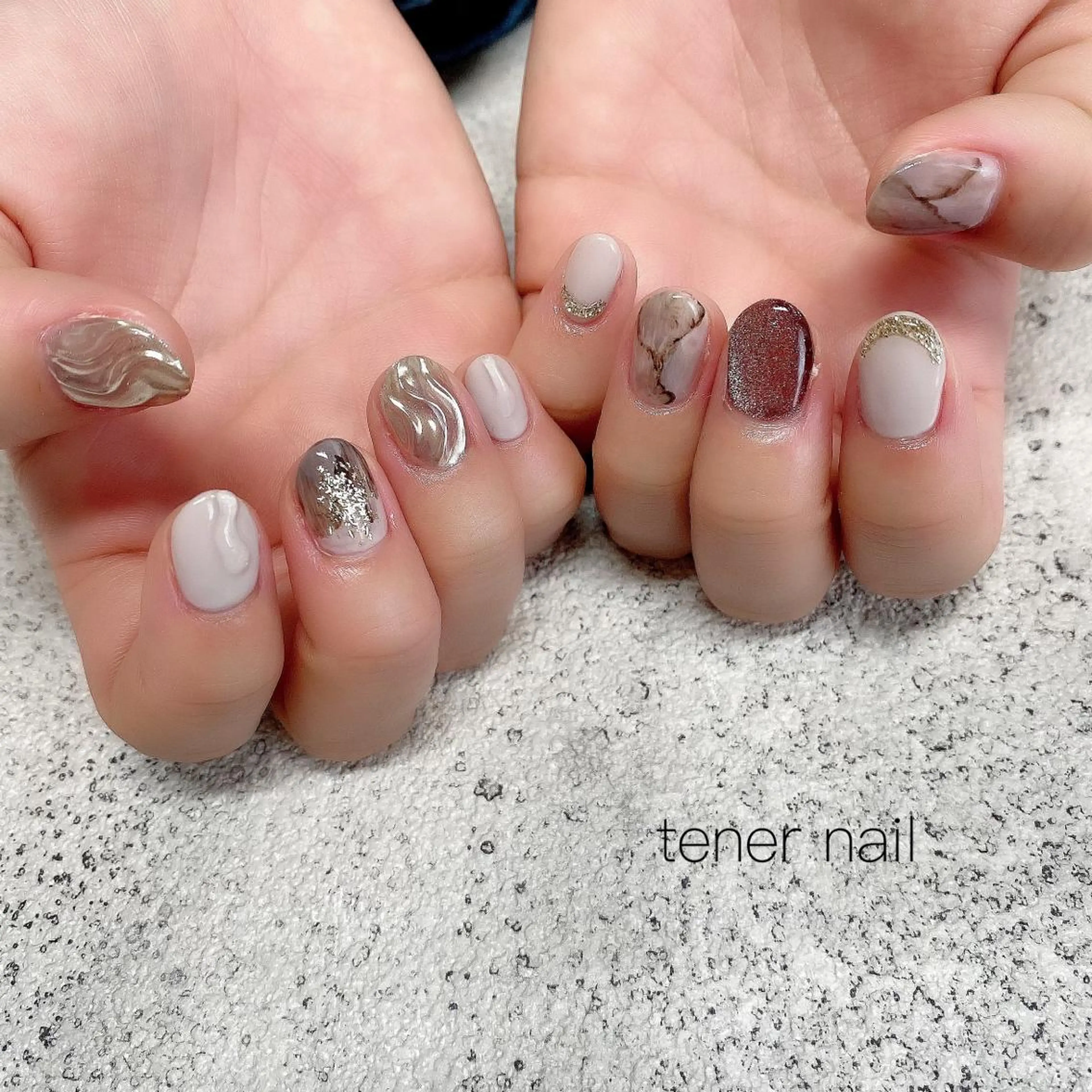 ネイル ニュアンスネイル テネルネイル tener nailのネイルデザイン