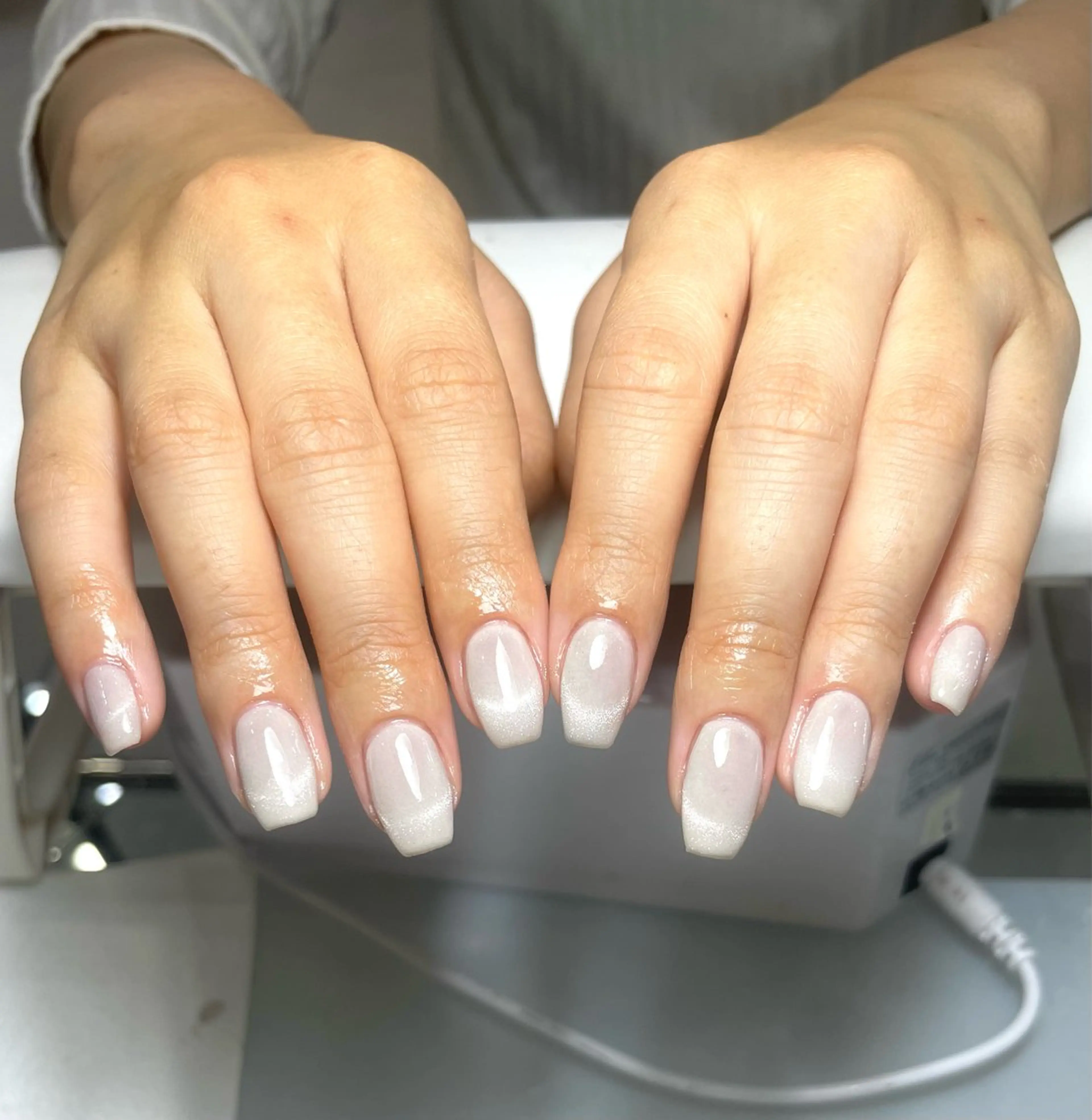 ネイル フレンチネイル マグネットネイル マグネットフレンチ ハンドネイル mao ♪♪のネイルデザイン