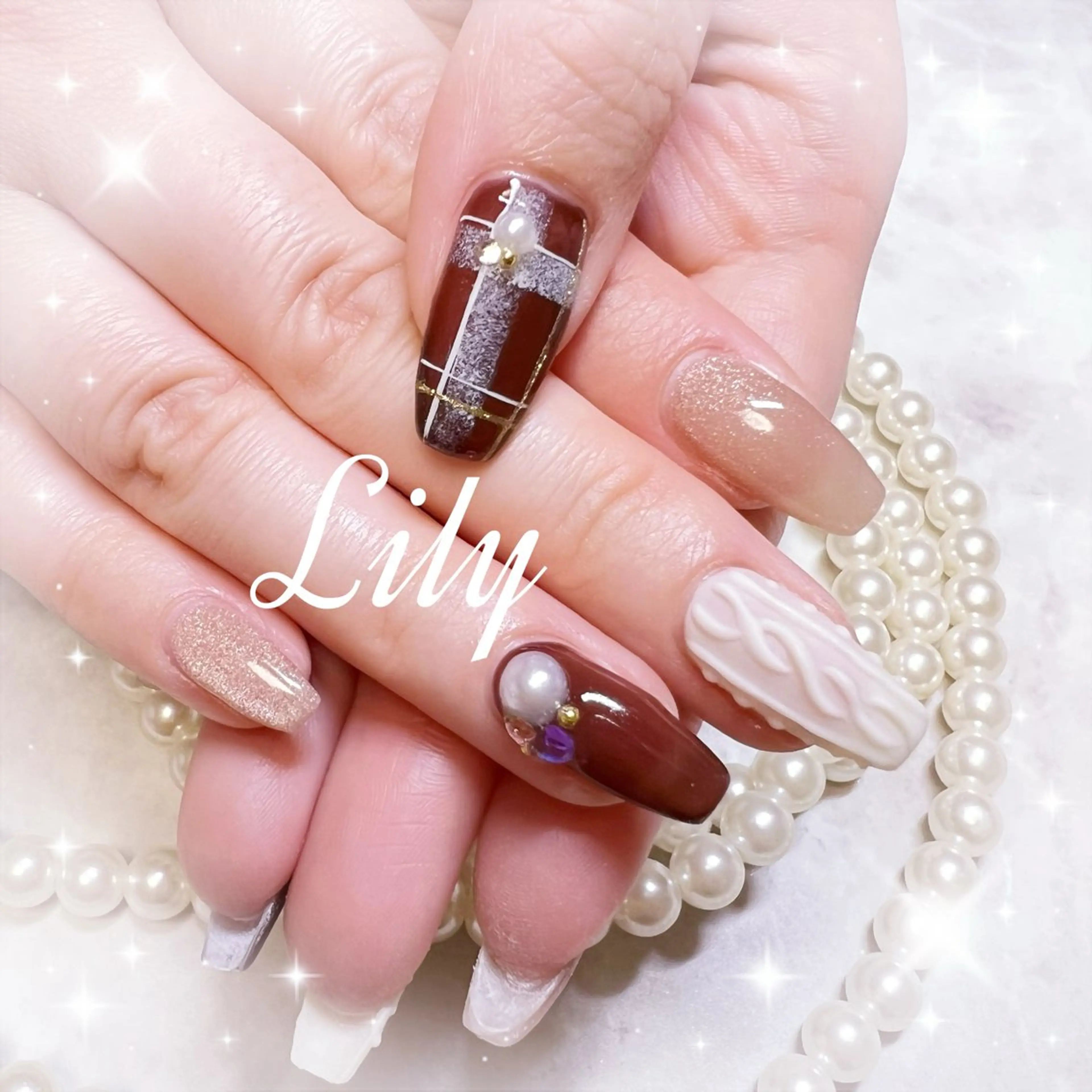 ネイル ハンドネイル Lily*nail 🌻Mii🌻のネイルデザイン