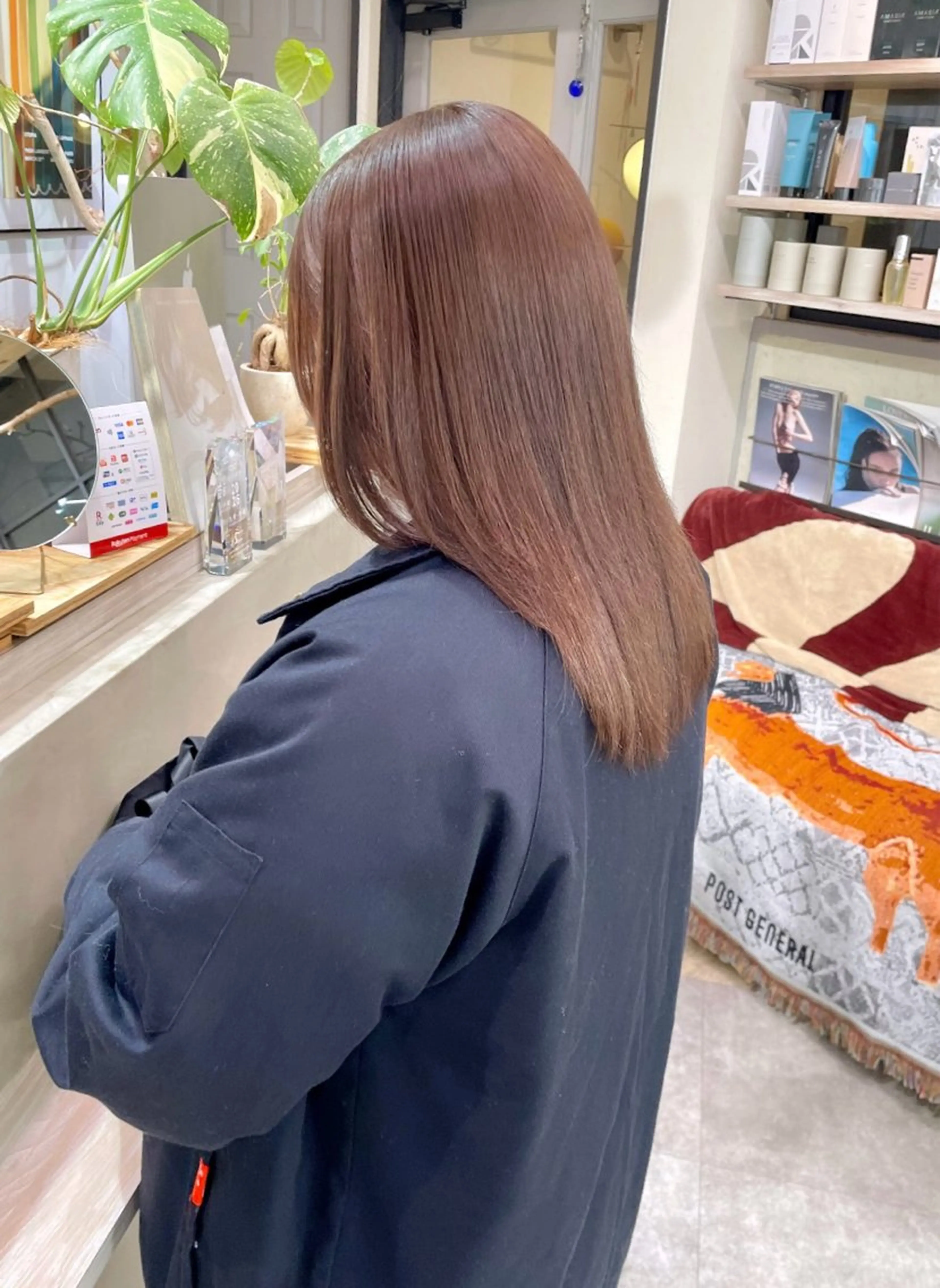 セミロング カラー カット ヘアカラー 縮毛矯正 トリートメント カノン/透明感カラー /酸性ストレートのヘアスタイル