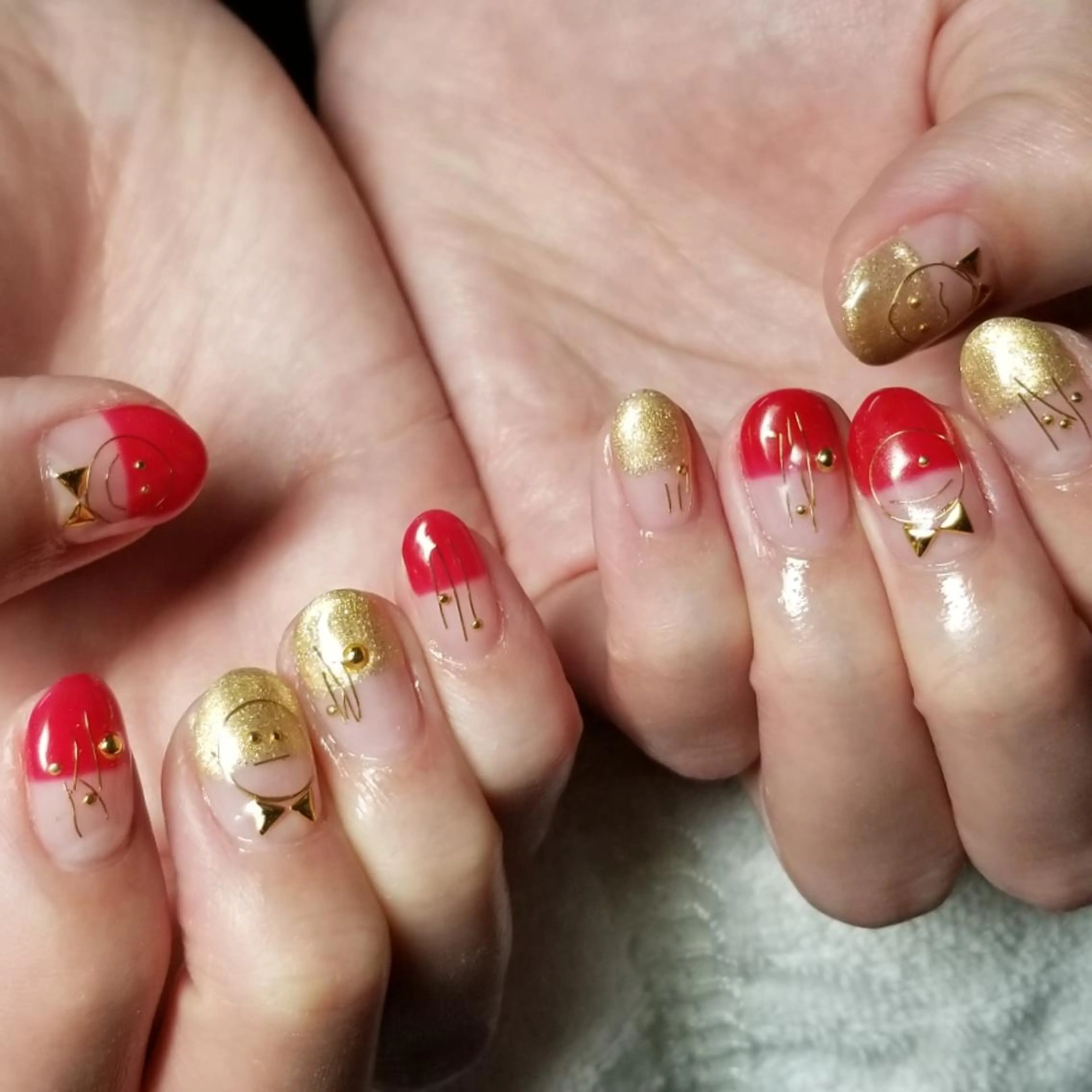ネイル アートネイル フレンチネイル ハンドネイル L'instant  Nail Artzのネイルデザイン