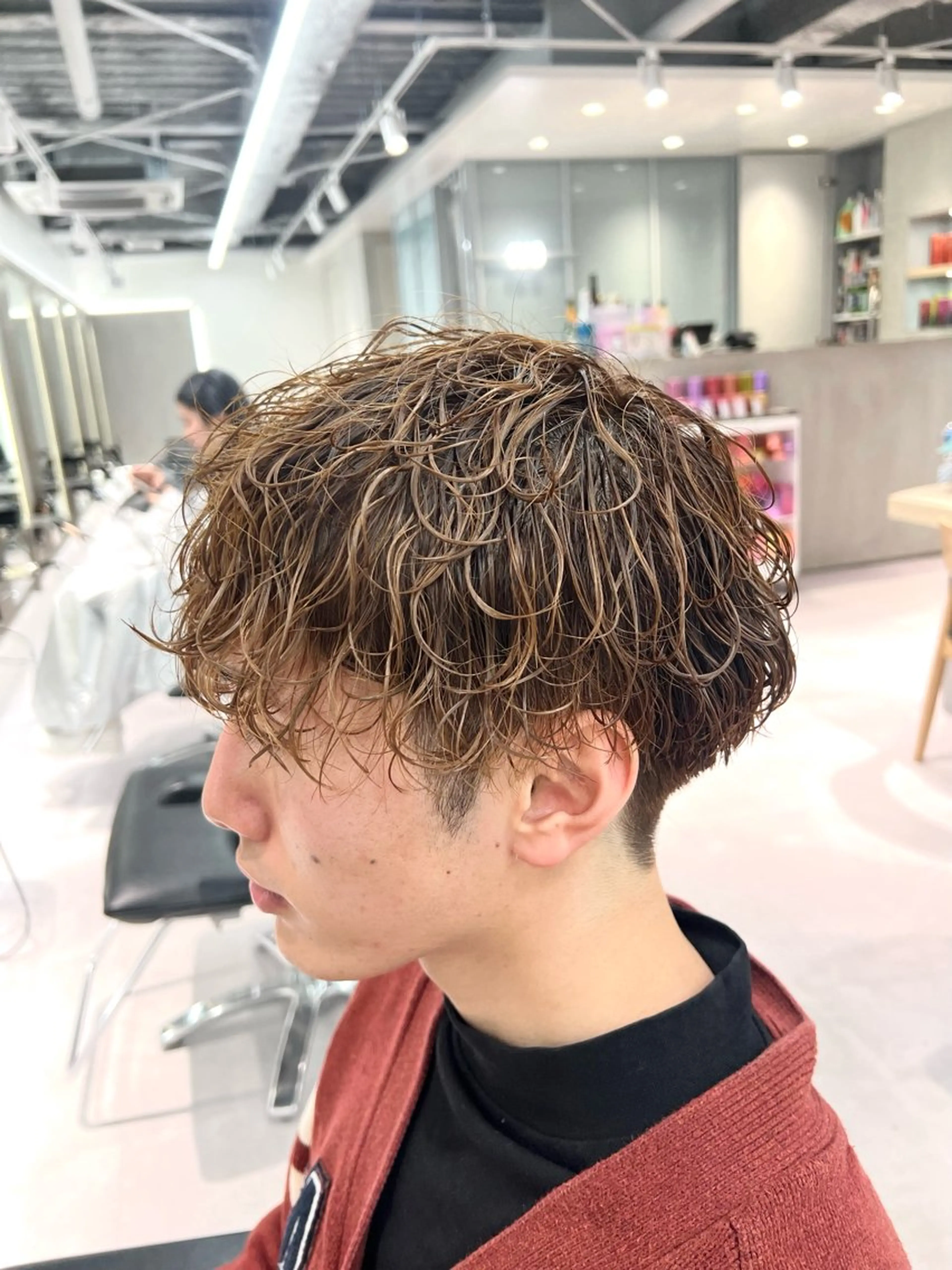 ロング パーマ カット パーマ トリートメント ツイスパ/シャドウ 矢吹俊大郎のヘアスタイル