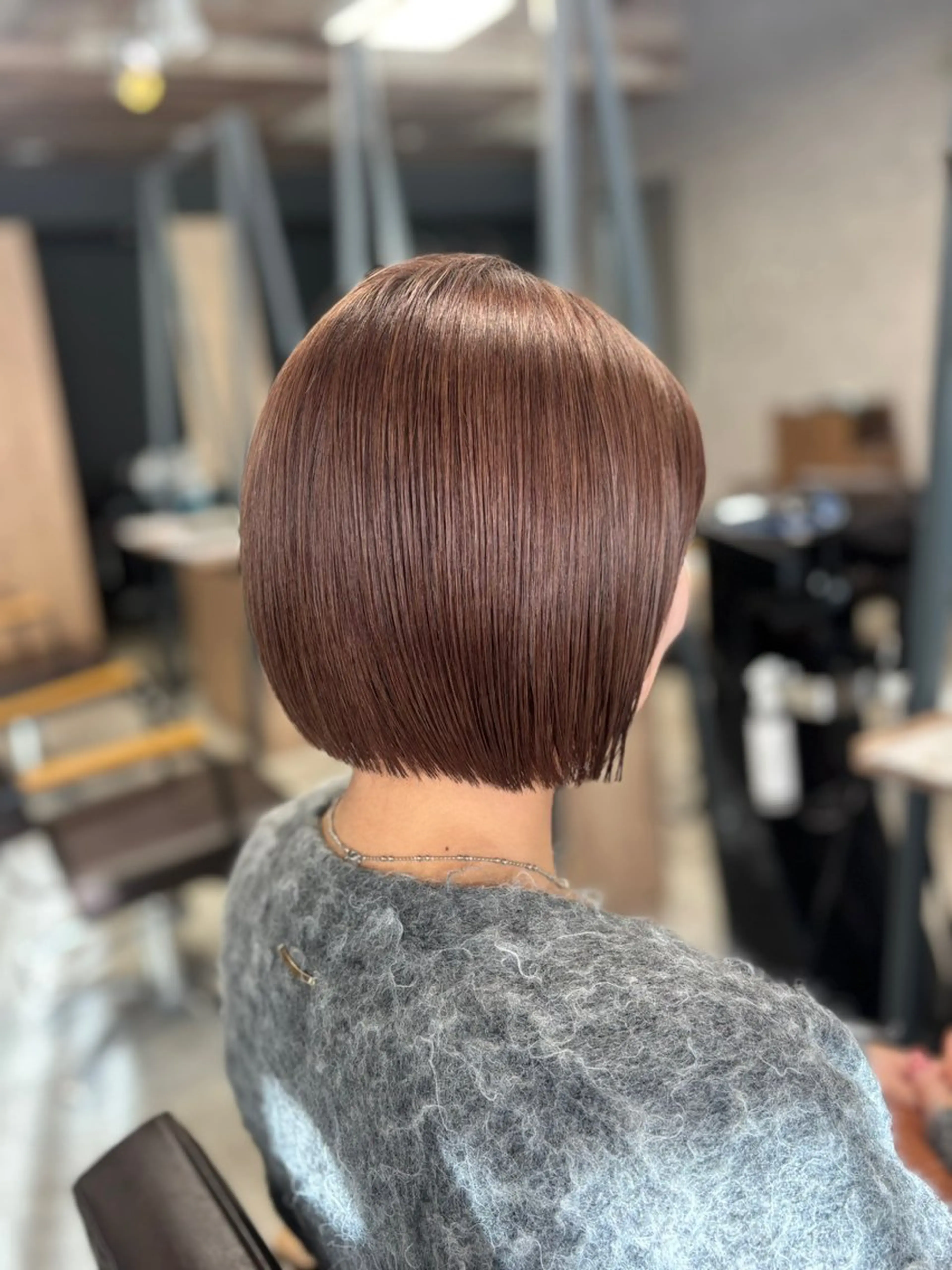 ショート ボブ カット ヘアカラー トリートメント きょうか🩶 /艶髪/髪質改善のヘアスタイル