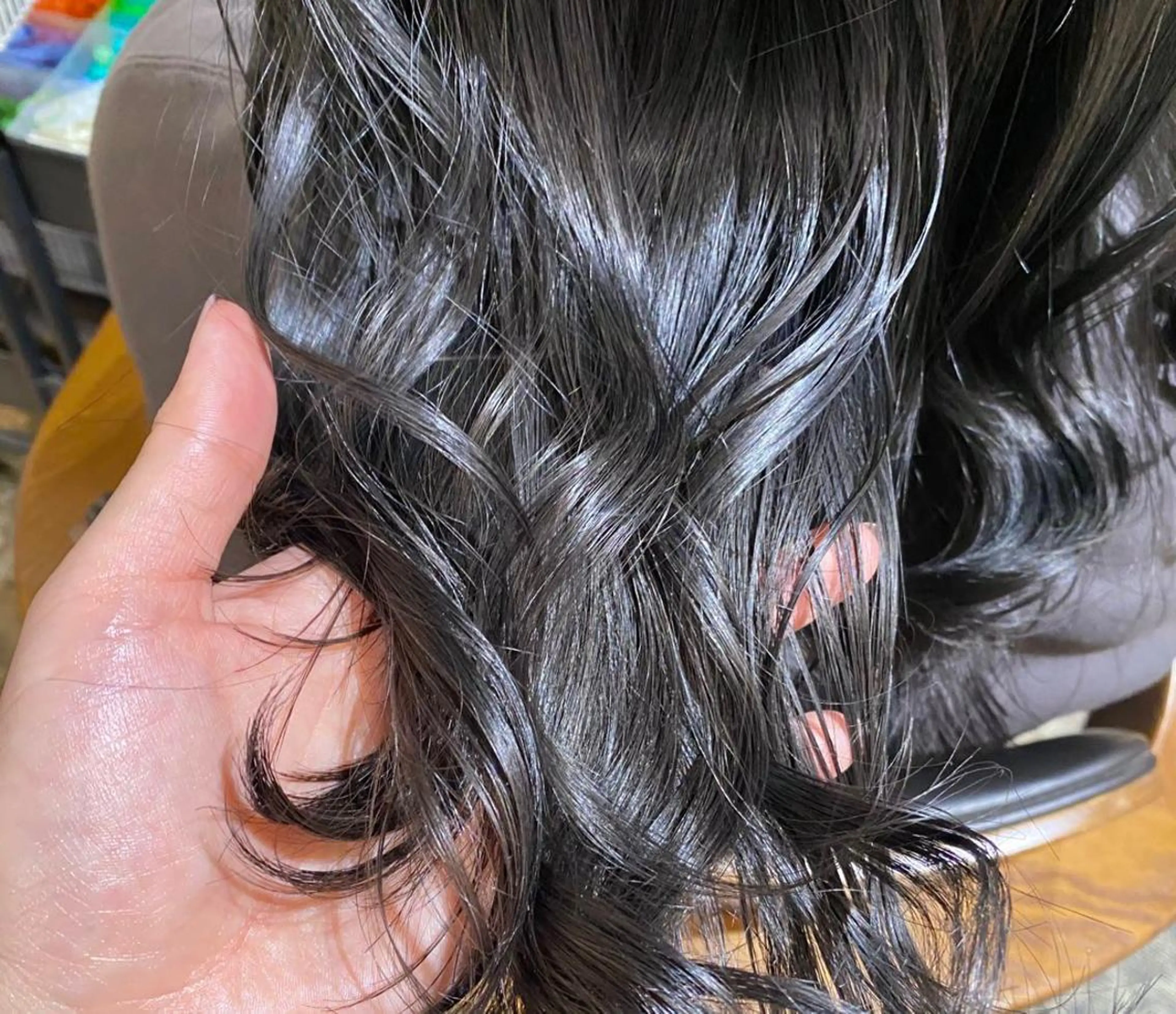 ミディアム カラー マンツーマン女性 美容師 奏のヘアスタイル