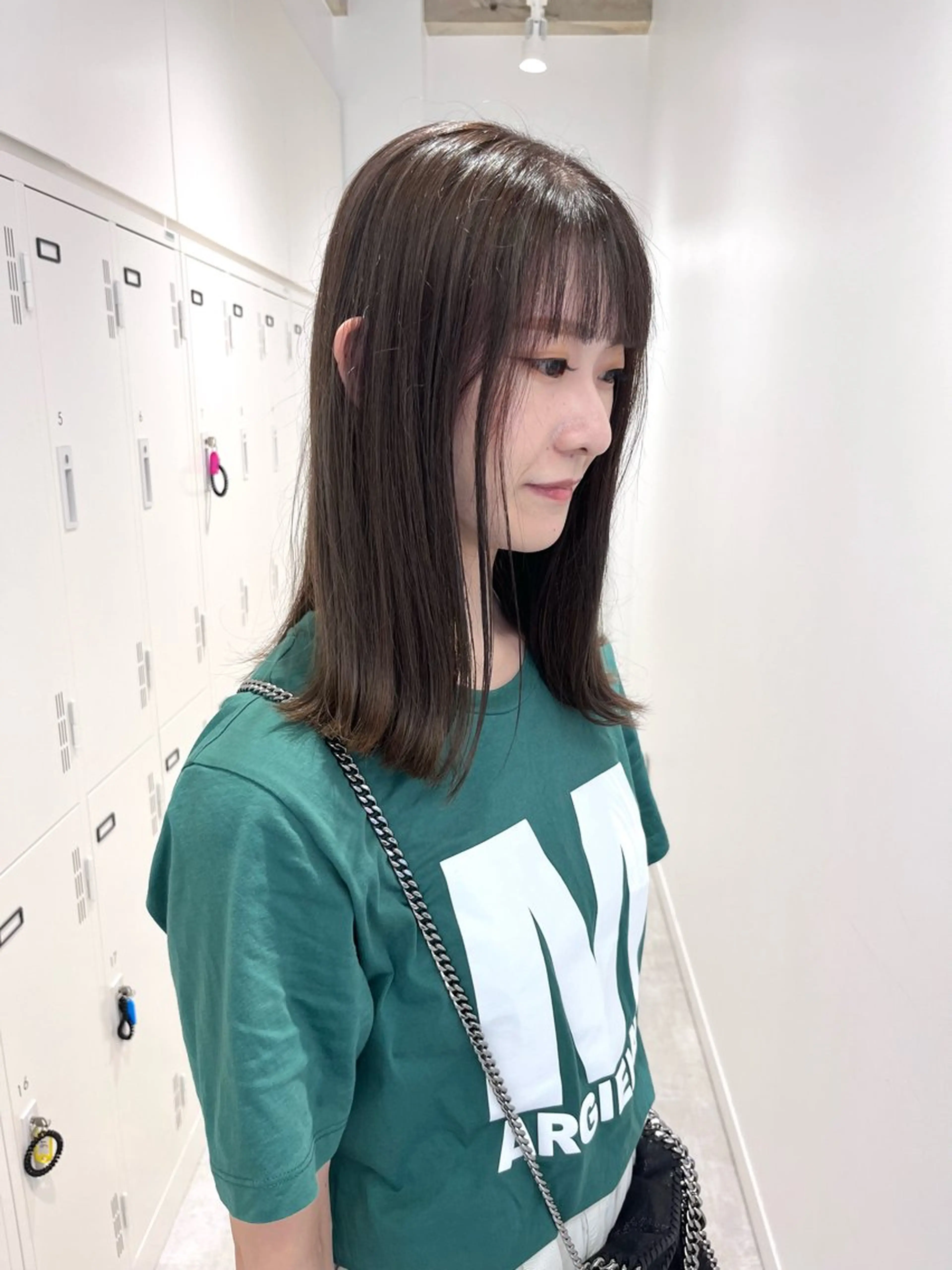 セミロング カラー レイヤーカット×艶髪 /Ayanaのヘアスタイル