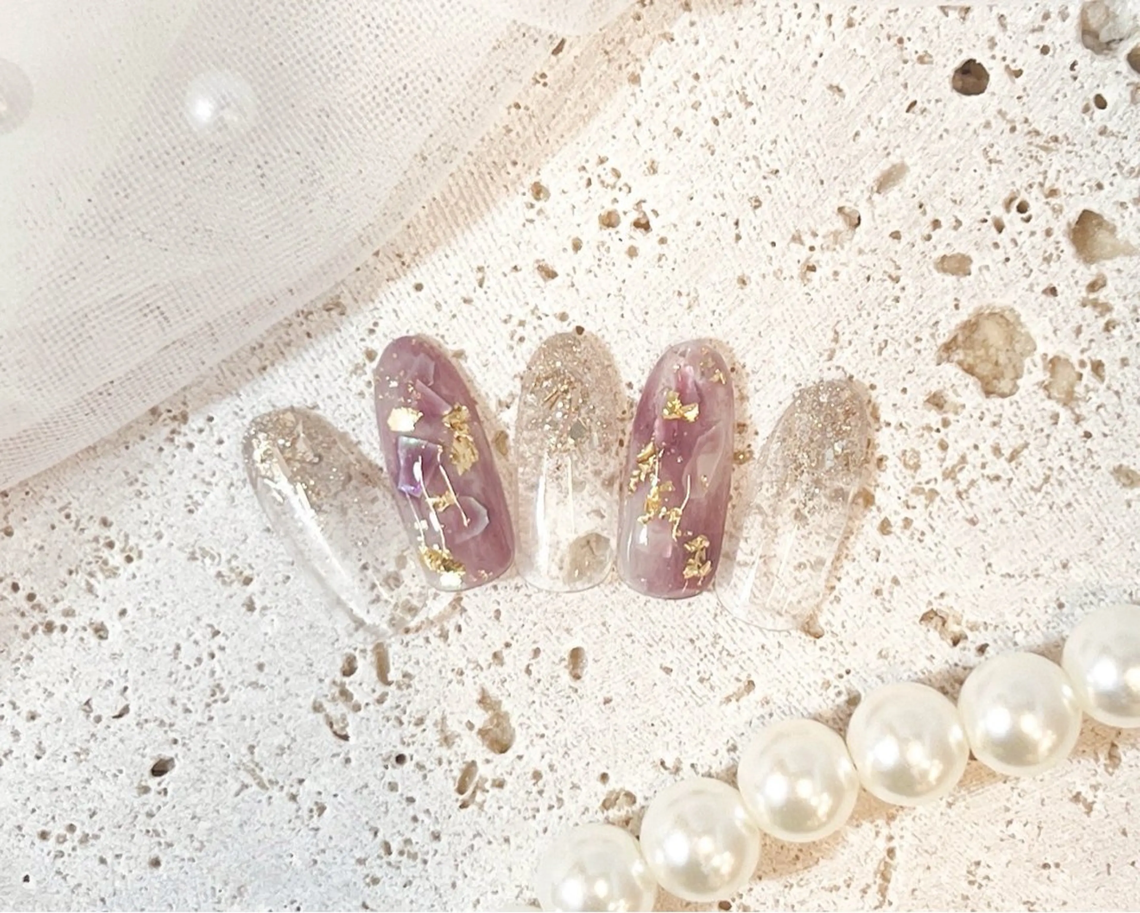 ネイル アートネイル フラッシュネイル フラワーネイル ジェルネイル ガーリー ハンドネイル Puti nailのネイルデザイン