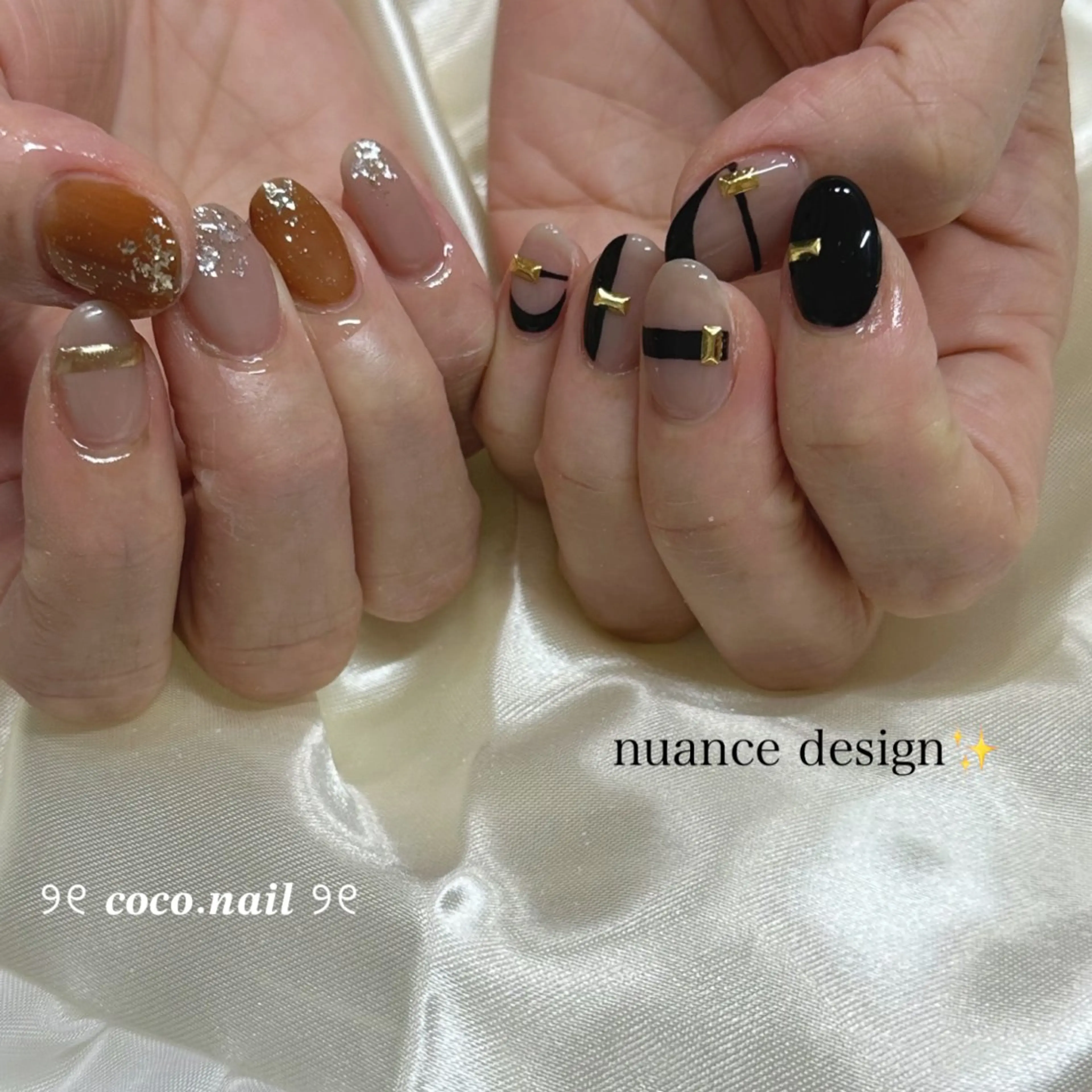 ネイル ハンドネイル フットネイル lili.nail y2k/長さ出しのネイルデザイン