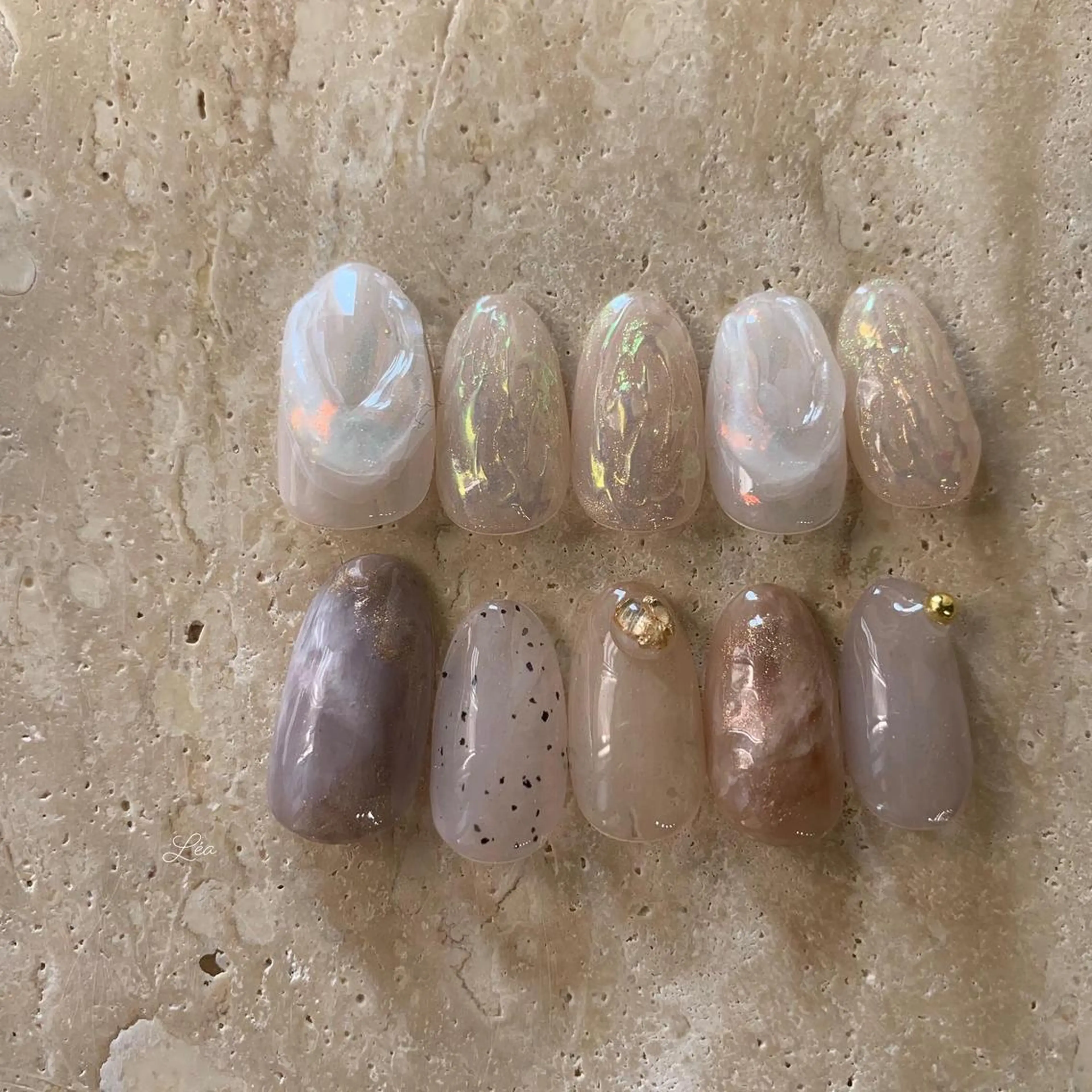 ネイル ジェルネイル パラジェル Léa nailのネイルデザイン