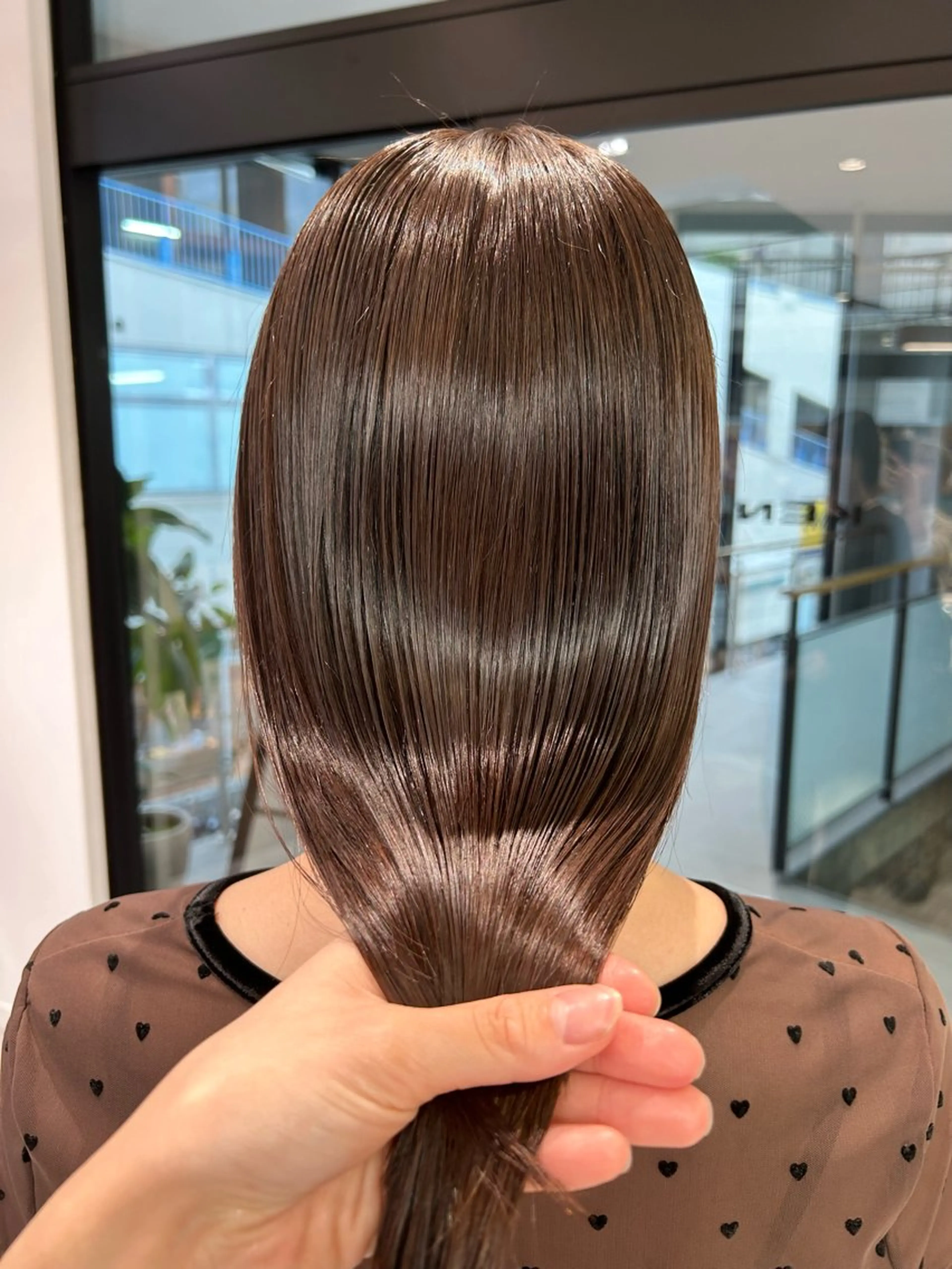 セミロング ヘアカラー トリートメント ヘッドスパ 鳥越 彩乃のヘアスタイル